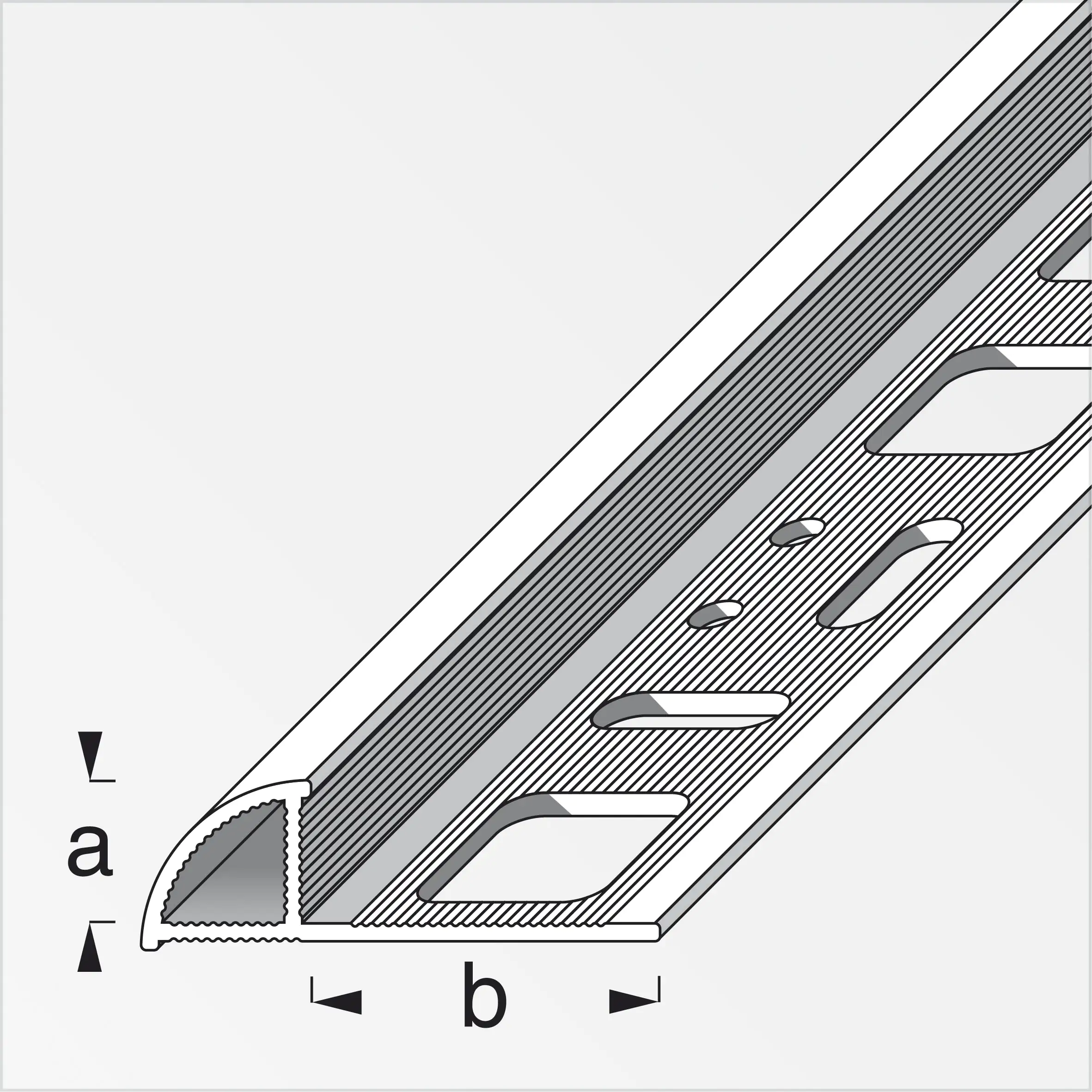 alfer Viertelkreisprofil PVC glatt jasmin alfer Viertelkreisprofil PVC glatt jasmin