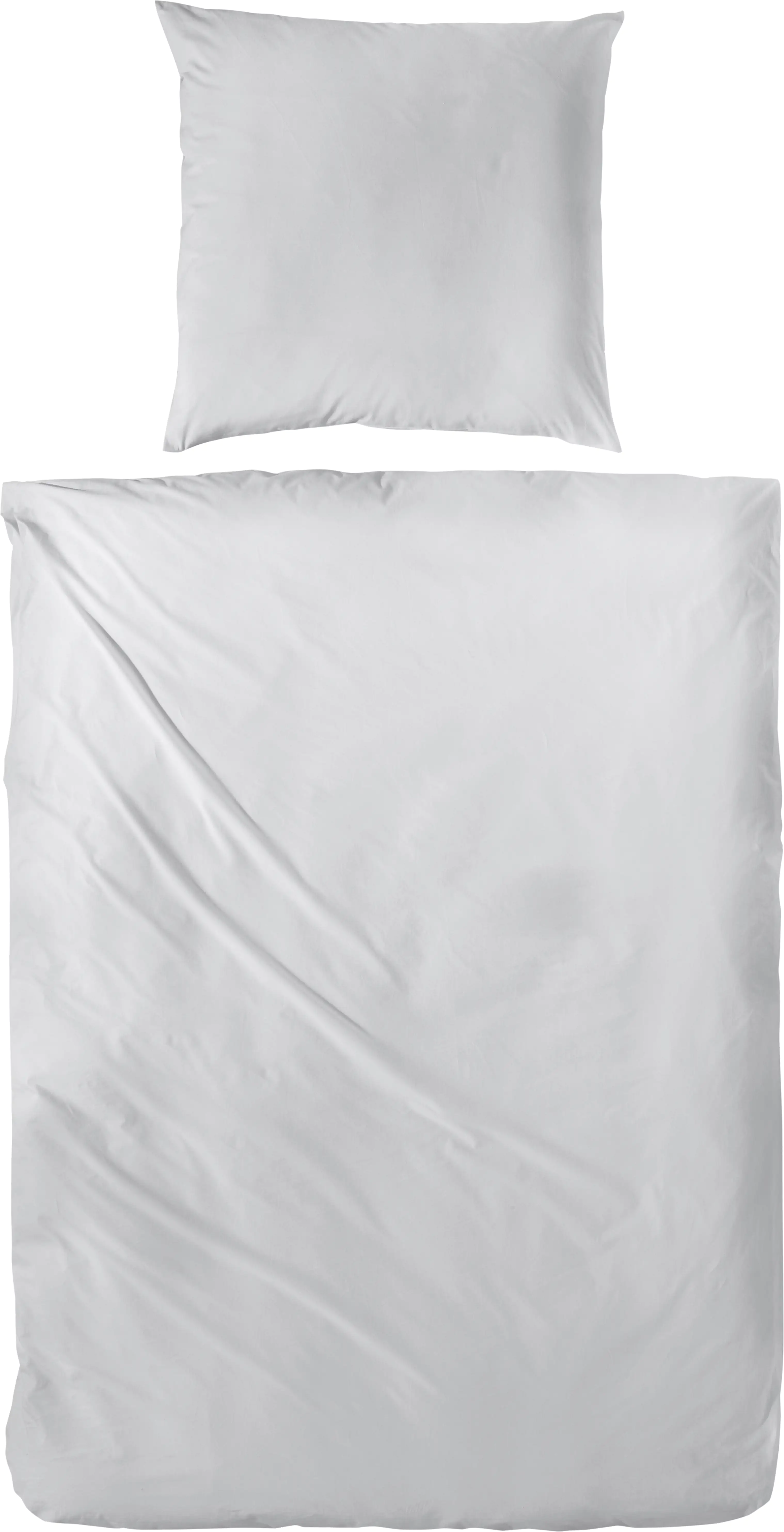 4002895082532 Vario Bettwäsche Perkal uni silber, 135 x 200 cm
