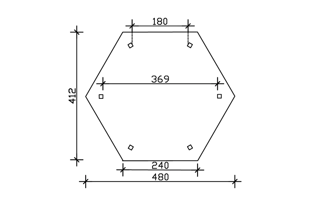SKAN HOLZ Pavillon Nancy 3 Leimholz, lasiert in Weiß