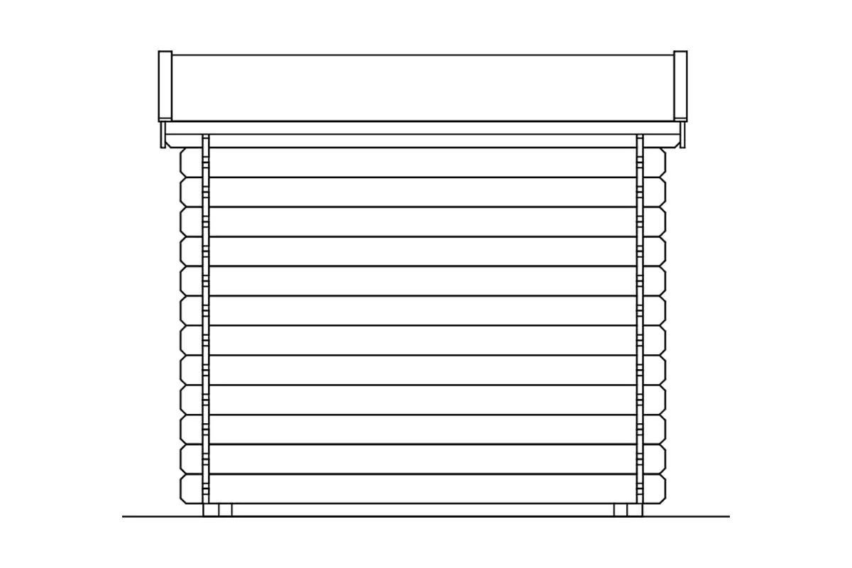 4018211441013_2422108 SKAN HOLZ Anbauschuppen 200x200cm