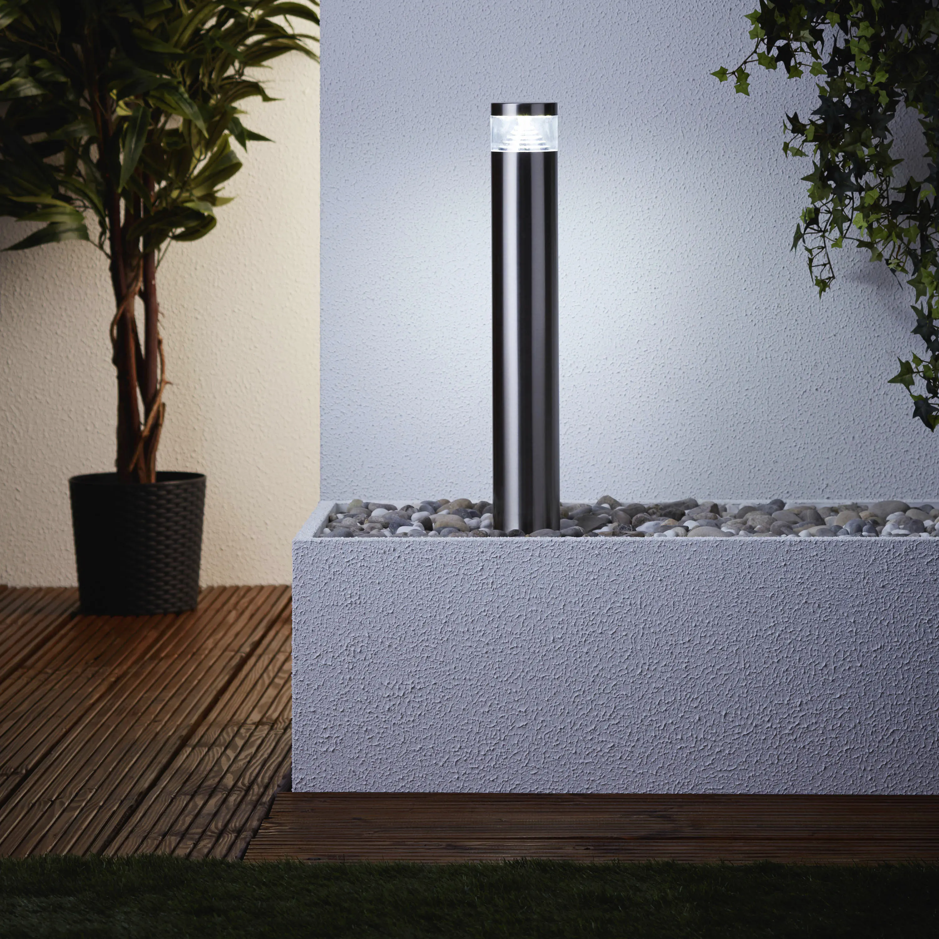 Brilliant LED Wegeleuchte Avon edelstahl 50 x 7,5 cm 6 W, kw Brilliant LED Wegeleuchte Avon edelstahl 50 x 7,5 cm 6 W, kw