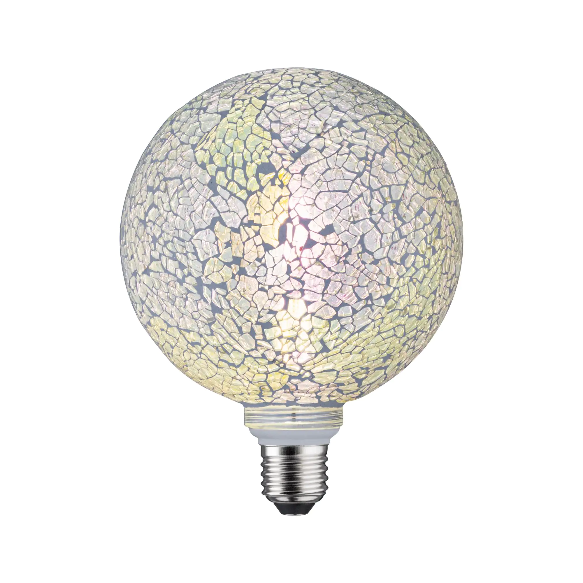 4000870287453_1 Paulmann LED Miracle Mosaic G125 weiß E 27 5 W 2.700 K dimmbar