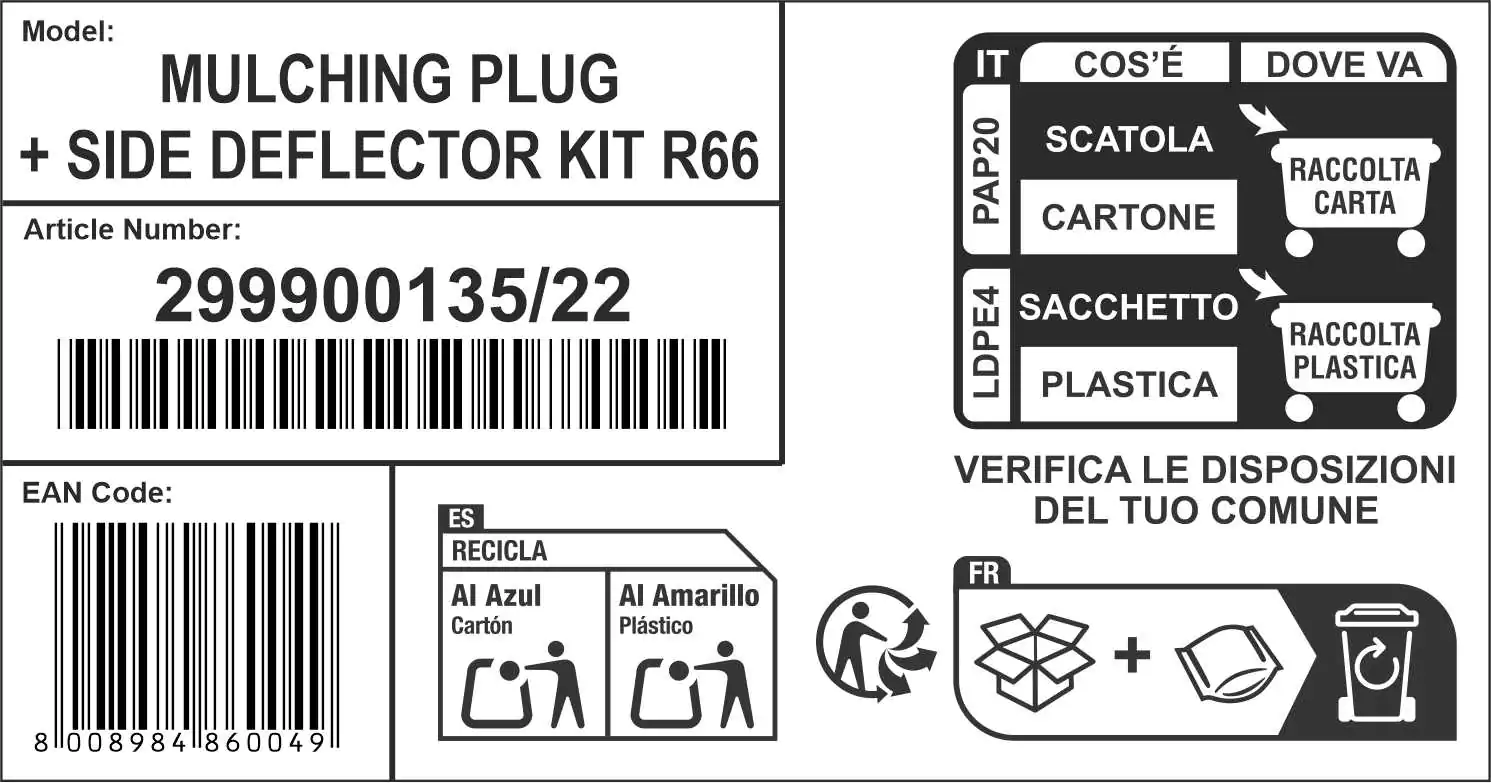 Stiga Mulchkeil und Seitenauswurf Set MPD-R66 für Rasentraktoren 66 cm Schnittbreite Stiga Mulchkeil und Seitenauswurf Set MPD-R66 für Rasentraktoren 66 cm Schnittbreite