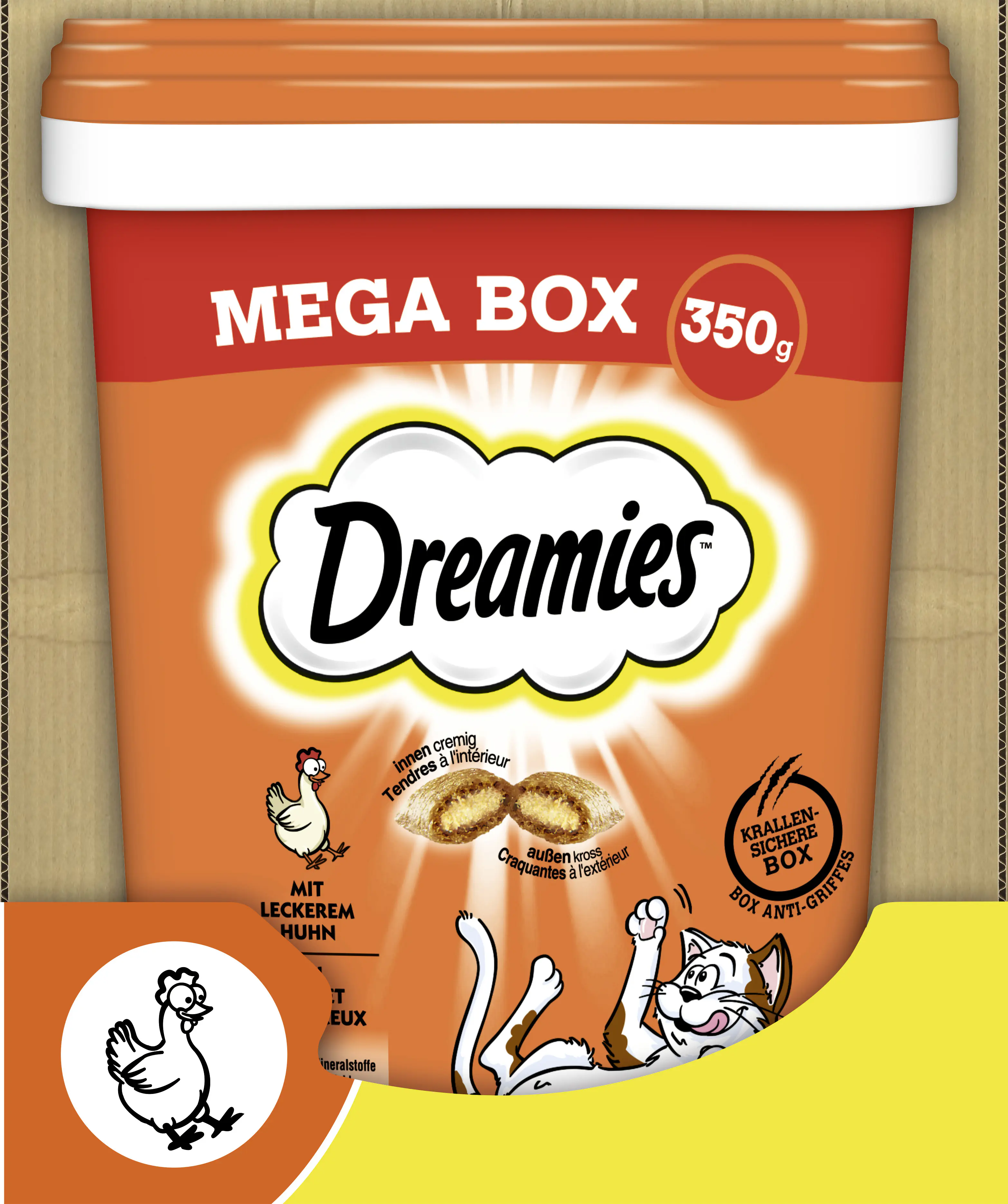 Dreamies Mega Box Katzensnack 350 g Huhn 