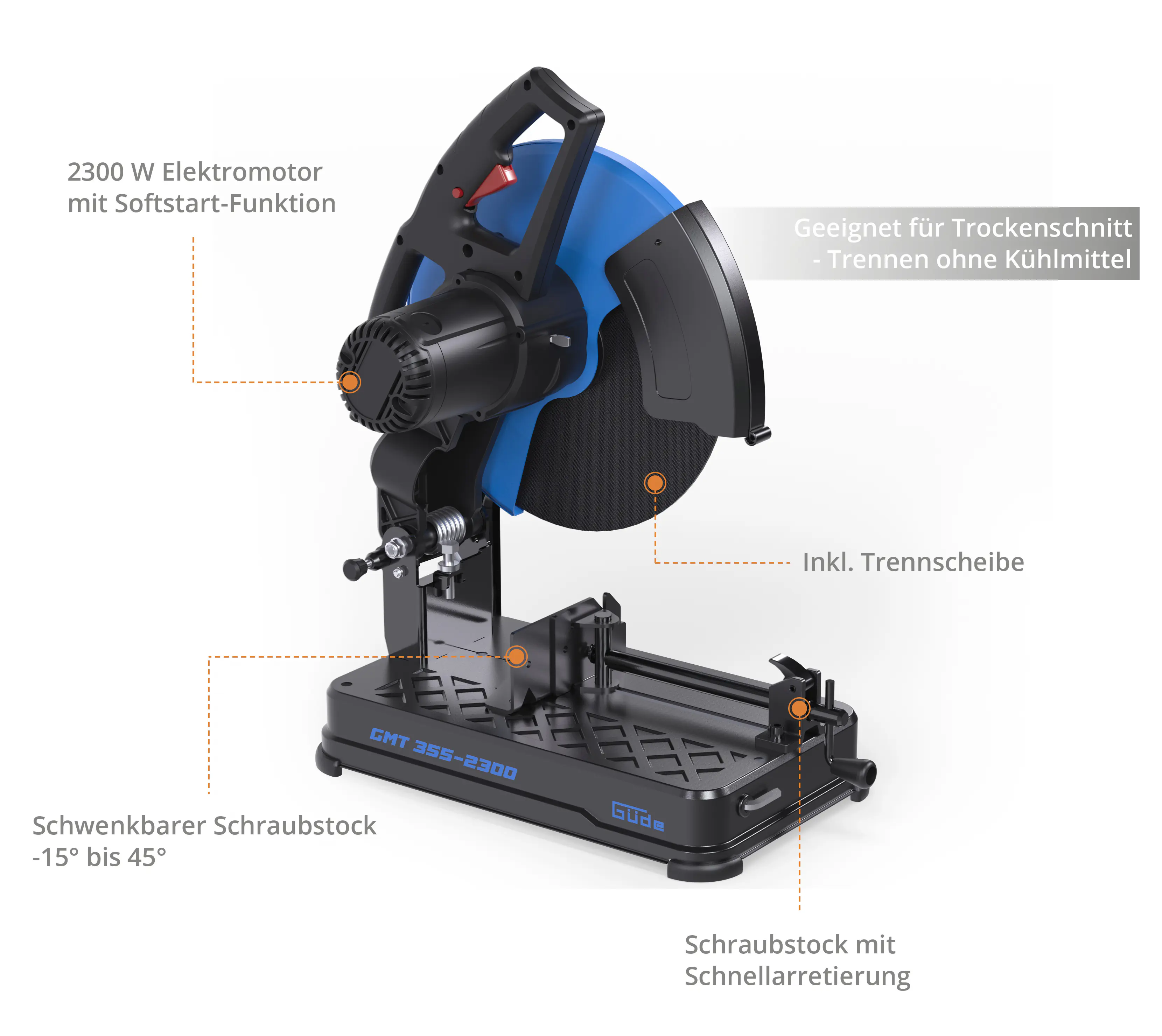 Güde Metall-Trennsäge GMT 355-2300 