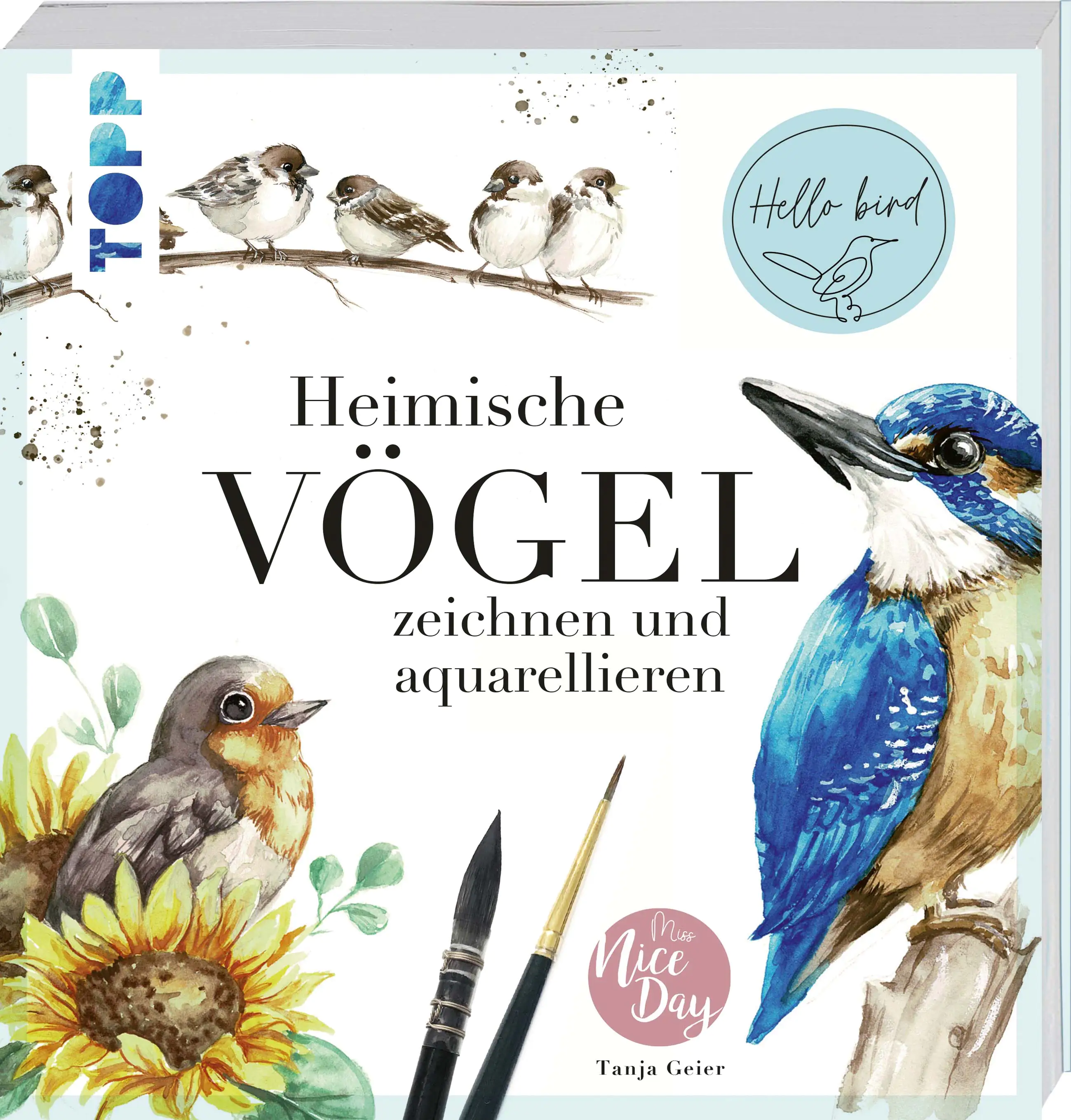 Malbuch Heimische Vögel zeichnen und aquarellieren