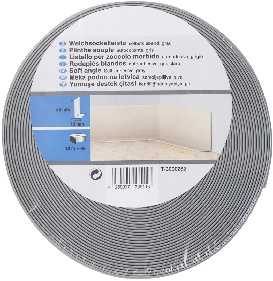 Primo Knickwinkel 1 m 48 x 13mm grau selbstklebend