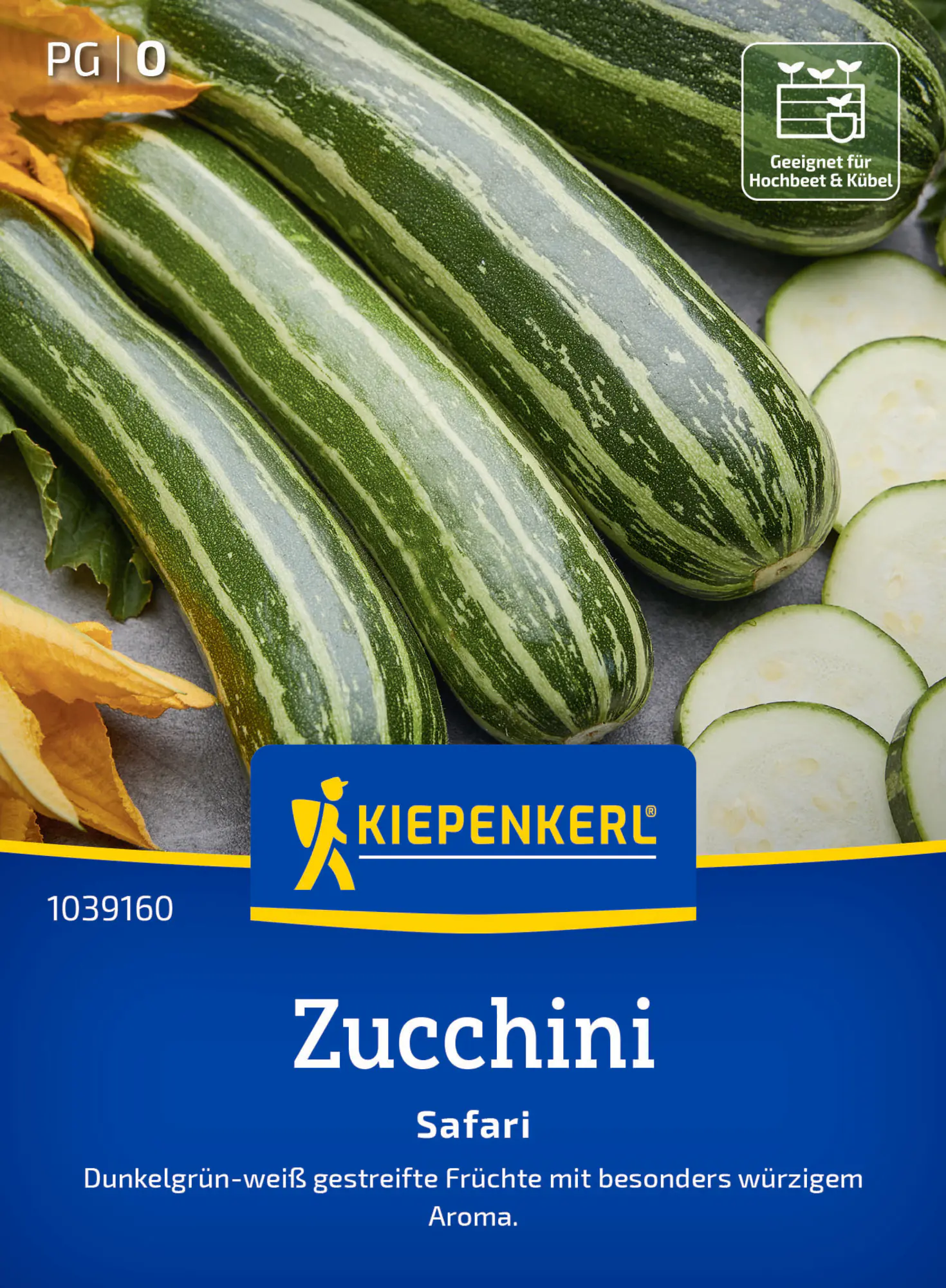 Kiepenkerl Saatgut Zucchini Safari F1 für ca. 5 Pflanzen