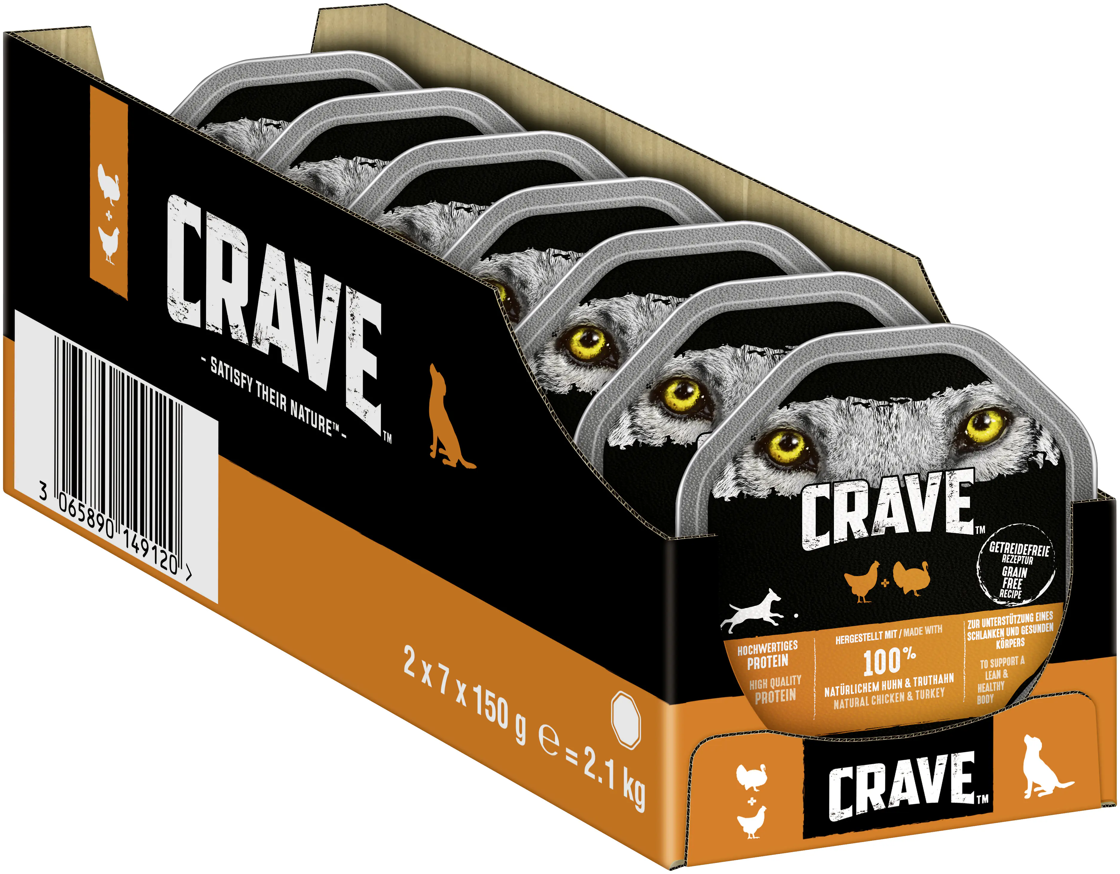 Crave Hundenassfutter Adult 150 g Huhn & Truthahn