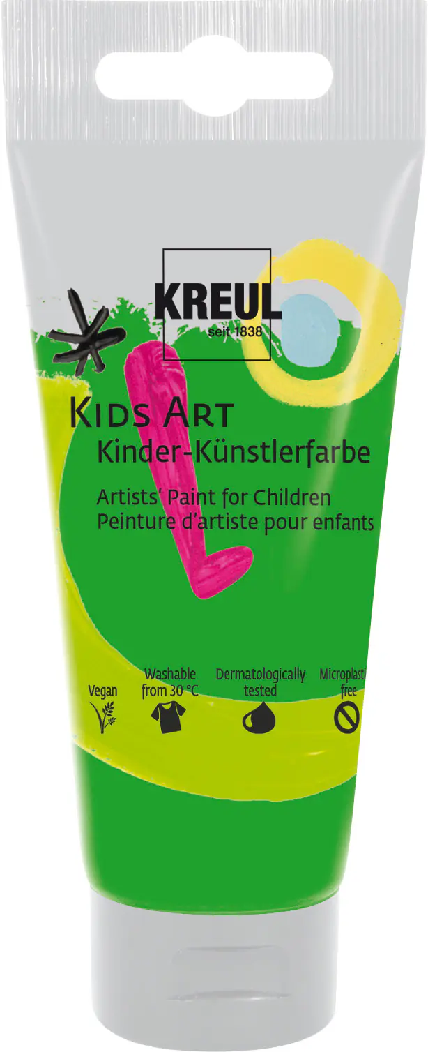 Kreul Kids Art Kinder-Künstlerfarbe permanentgrün 75 ml