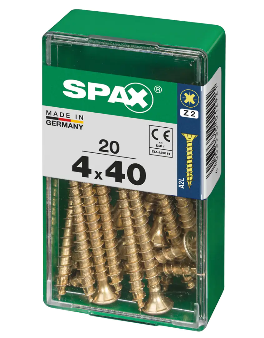 Spax Universalschrauben 4.0 x 40 mm PZ 2 - 20 Stk.