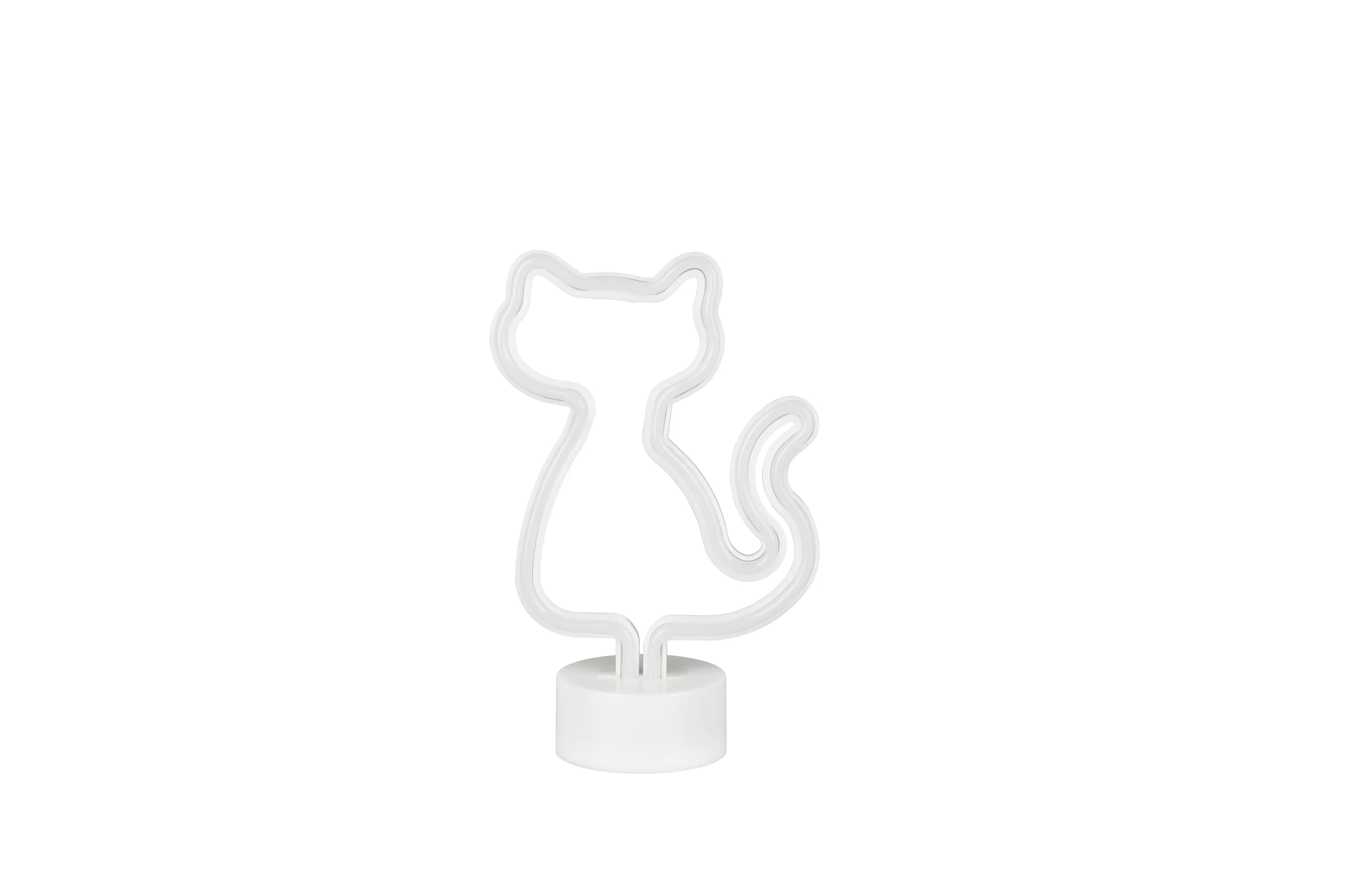 Reality LED-Tischleuchte Cat Fun 16 x 25 cm weiß