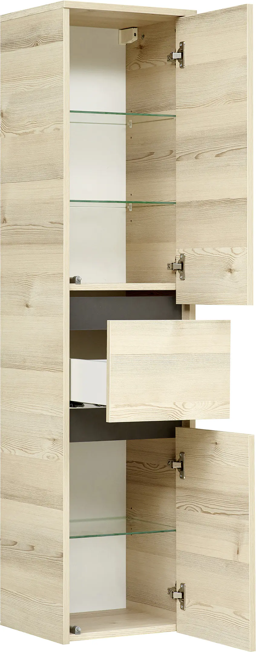 Pelipal Midischrank Quickset 393 Polar Pinie/Akzent Quarzgrau 35 cm
