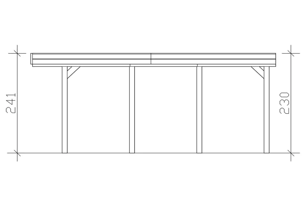 SKAN HOLZ Carport Friesland 314 x 555 cm mit Aluminiumdach SKAN HOLZ Carport Friesland 314 x 555 cm mit Aluminiumdach
