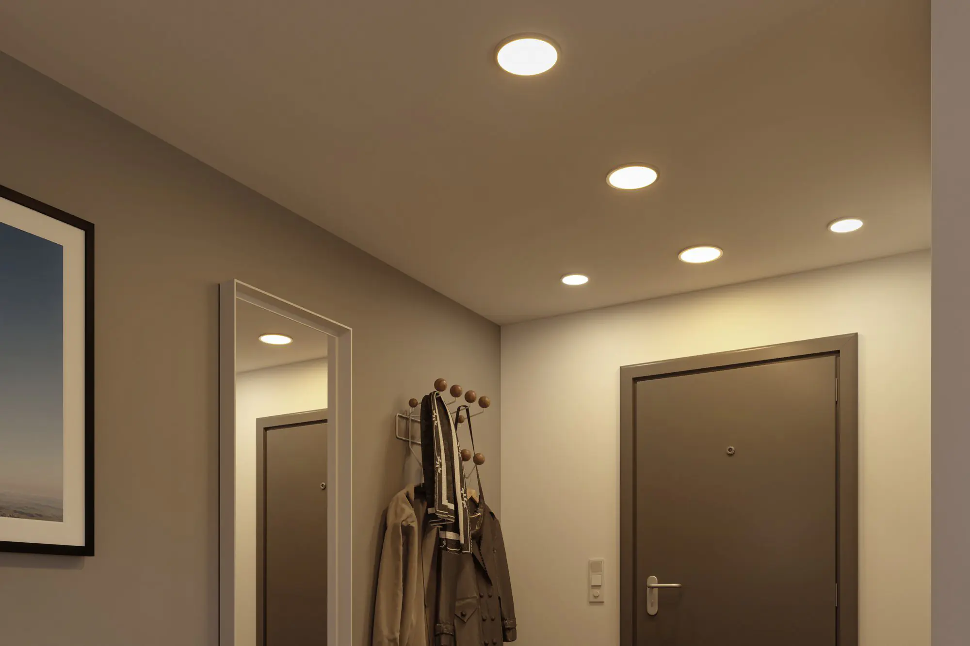 Paulmann LED Einbaupanel Areo VariFit chrom matt Ø 11,8 cm  