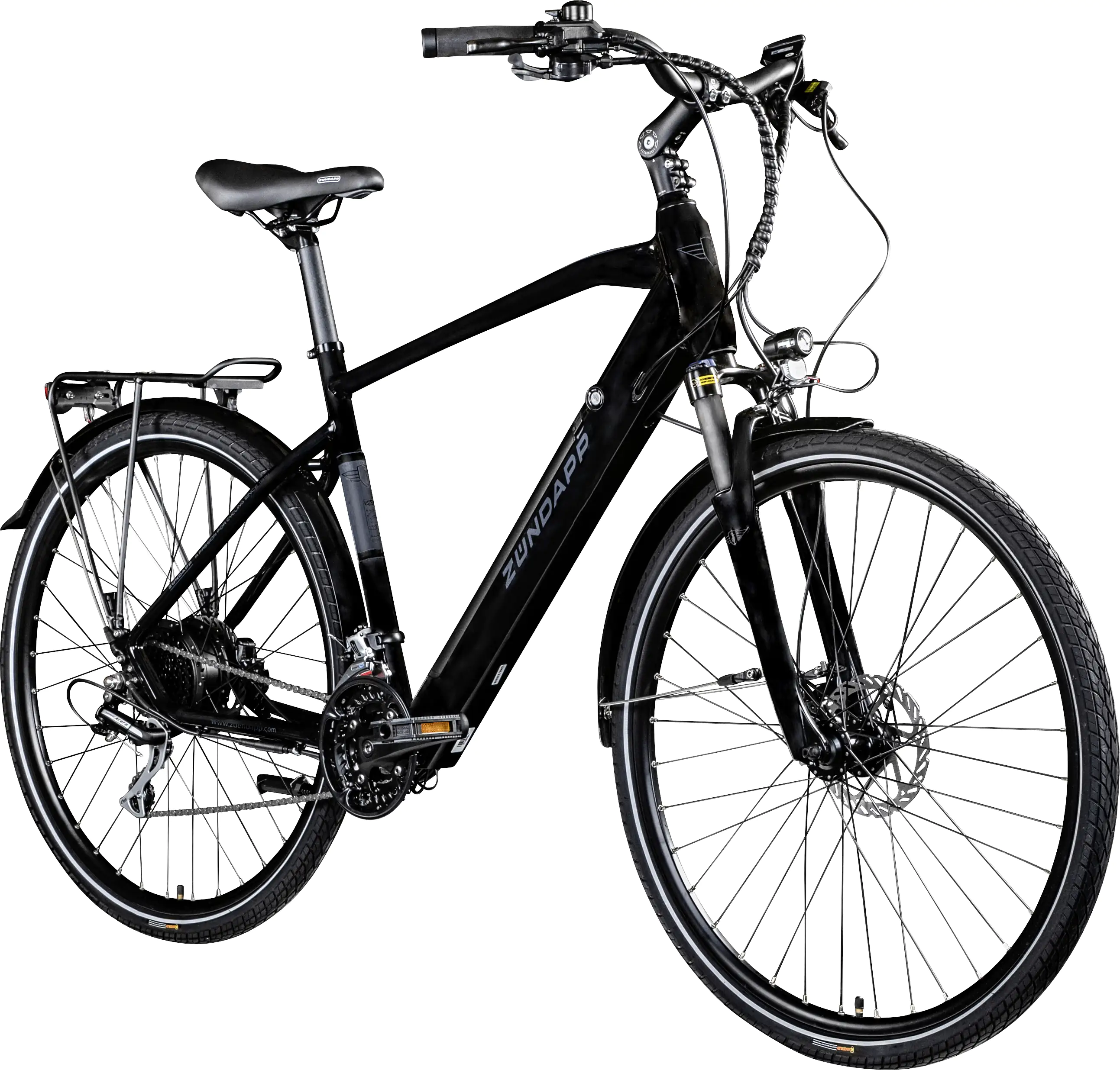 Zündapp E-Bike Trekking Z810 28 Zoll 24-Gang 417 Wh schwarz grau