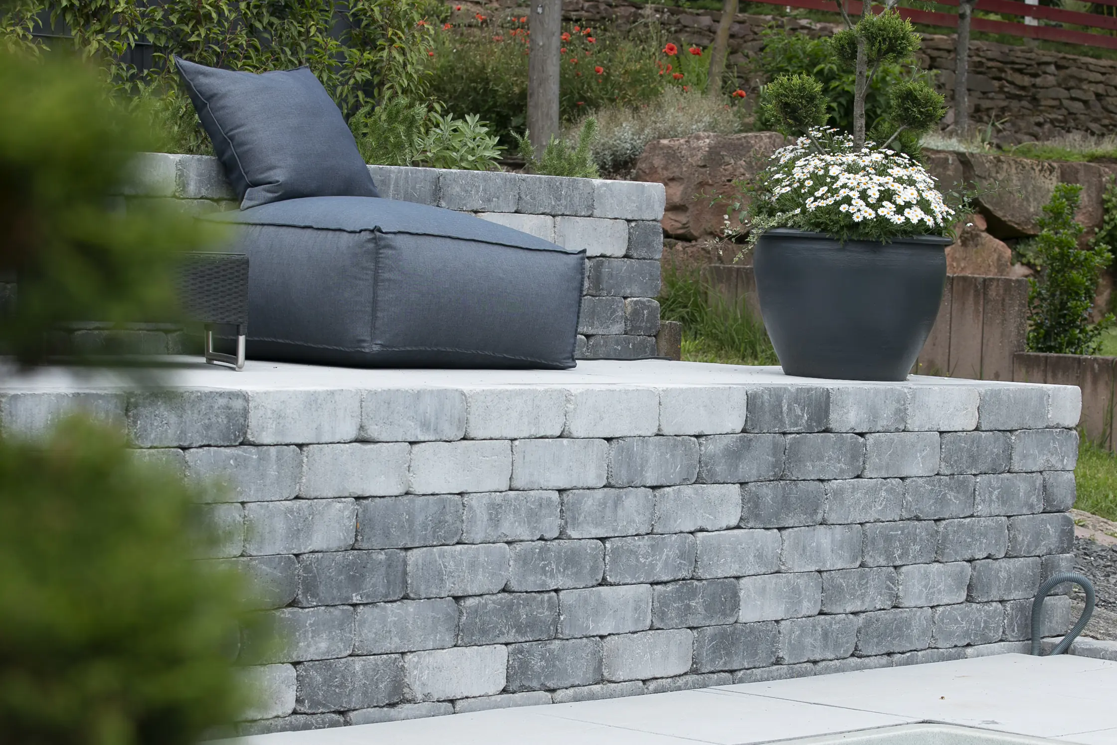 EHL Mauerstein Verona Antik 40 x 20 x 14 cm grau-anthrazit-nuanciert