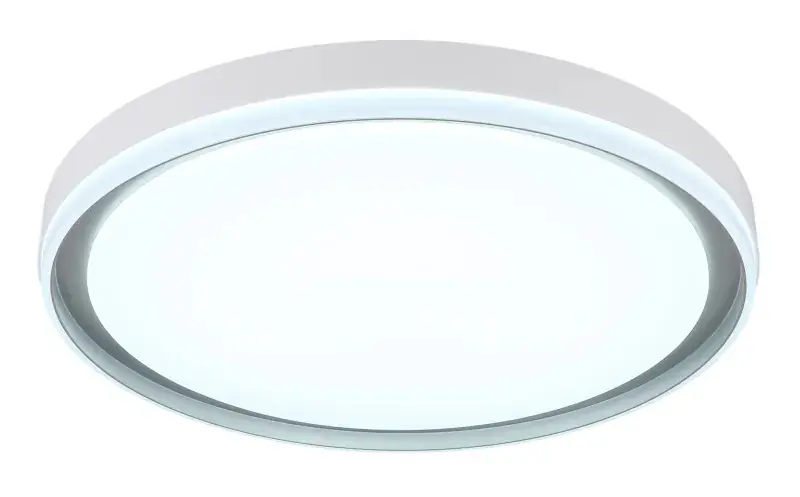 Globo Deckenleuchte Janice 50 x 8 cm (Ø x H) grau matt RGB