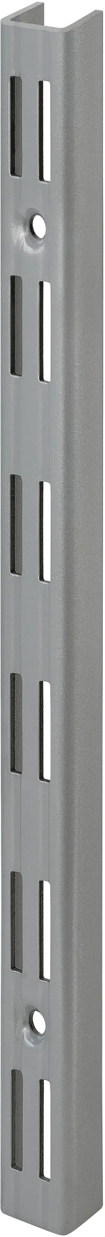 TrendLine Wandschiene 2-reihig grau 50 x 2,5 cm TrendLine Wandschiene 2-reihig grau 50 x 2,5 cm