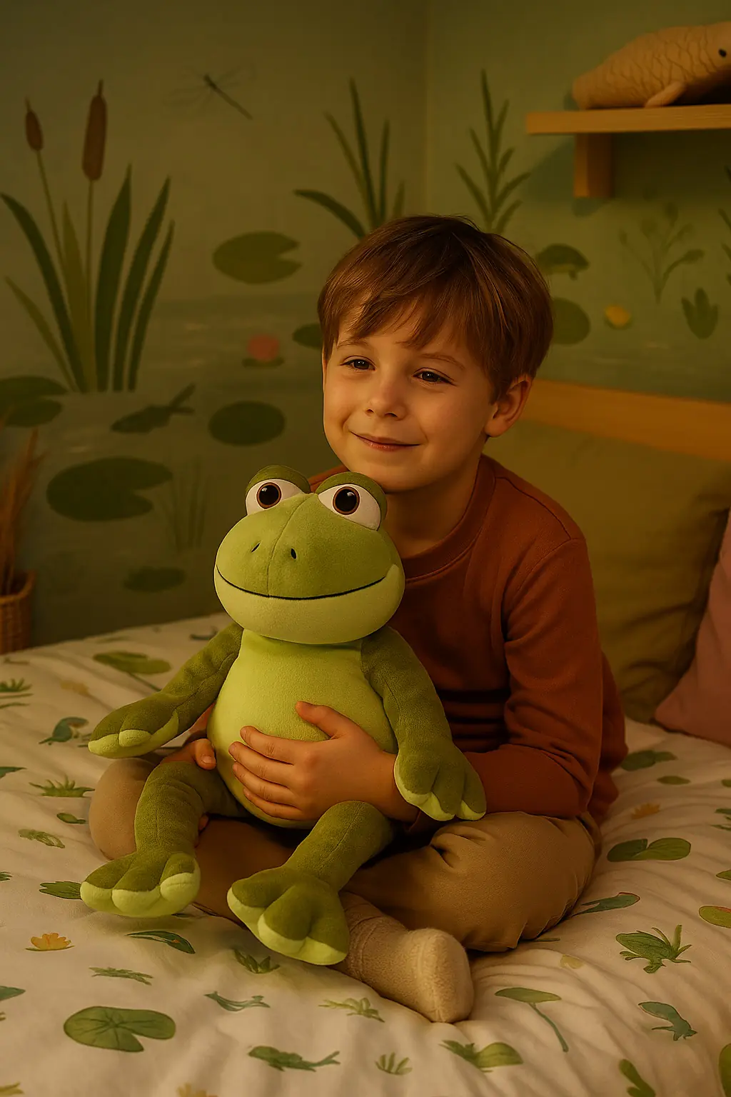 Warmies Wärmekuscheltier Frosch grün 