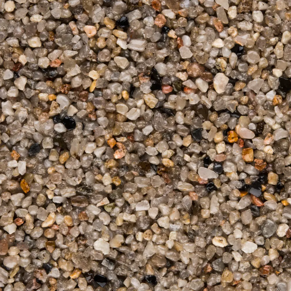 RAVELLO Steinteppich Boden Indoor Körnung Mittel Farbe natur dunkel 19 kg Set