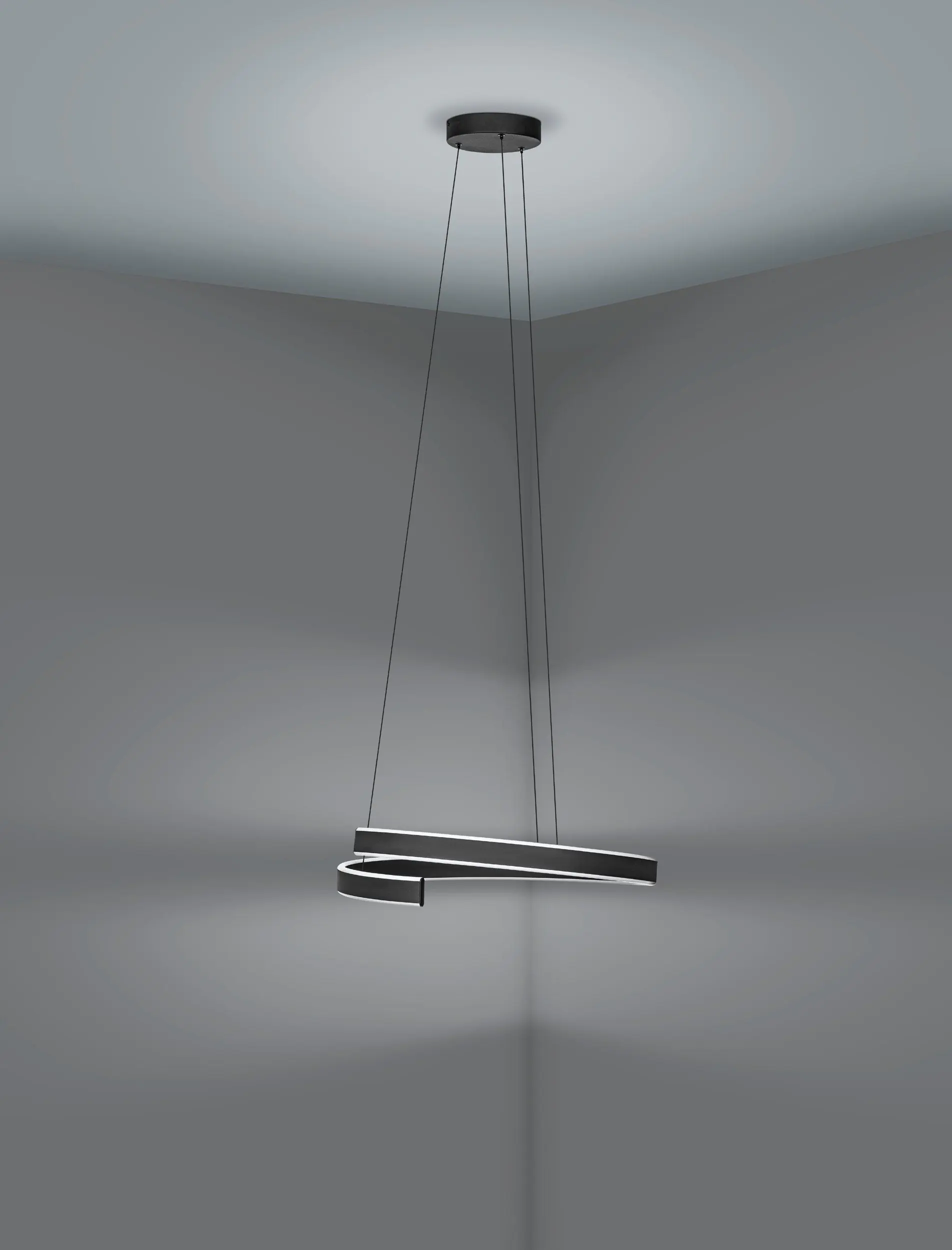 Eglo Connect LED Pendelleuchte Andabaia-Z schwarz 60 x 154 cm