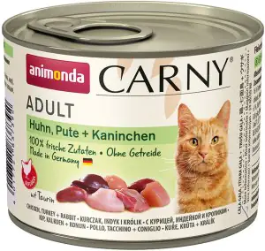 Animonda Carny Adult Huhn Pute + Kaninchen 200g für ausgewachsene Katzen