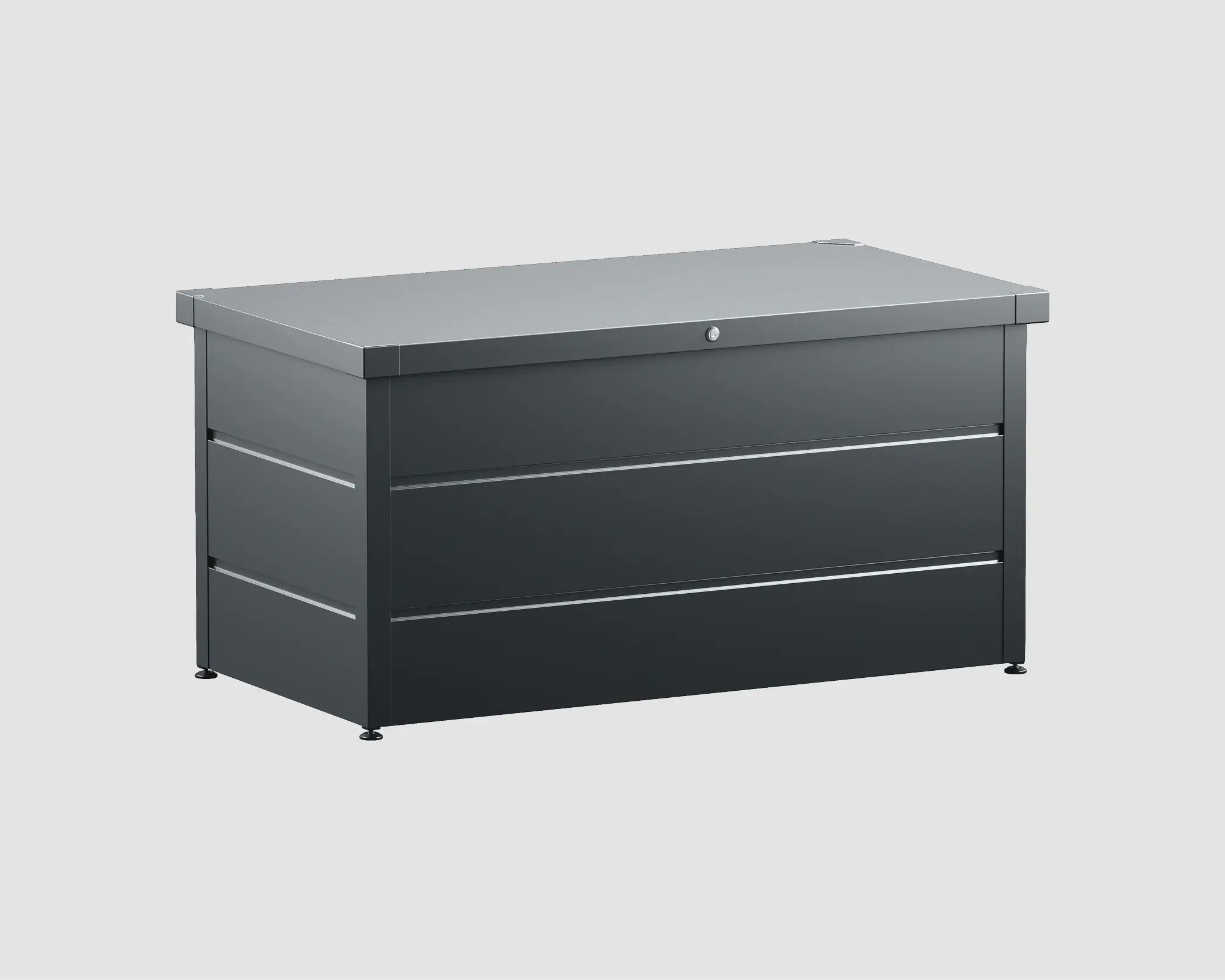 EcoStar Gartenbox Elegant 1320, 166 x 67,4 x 72,6 cm, anthrazitgrau EcoStar Gartenbox Elegant 1320, 166 x 67,4 x 72,6 cm, anthrazitgrau