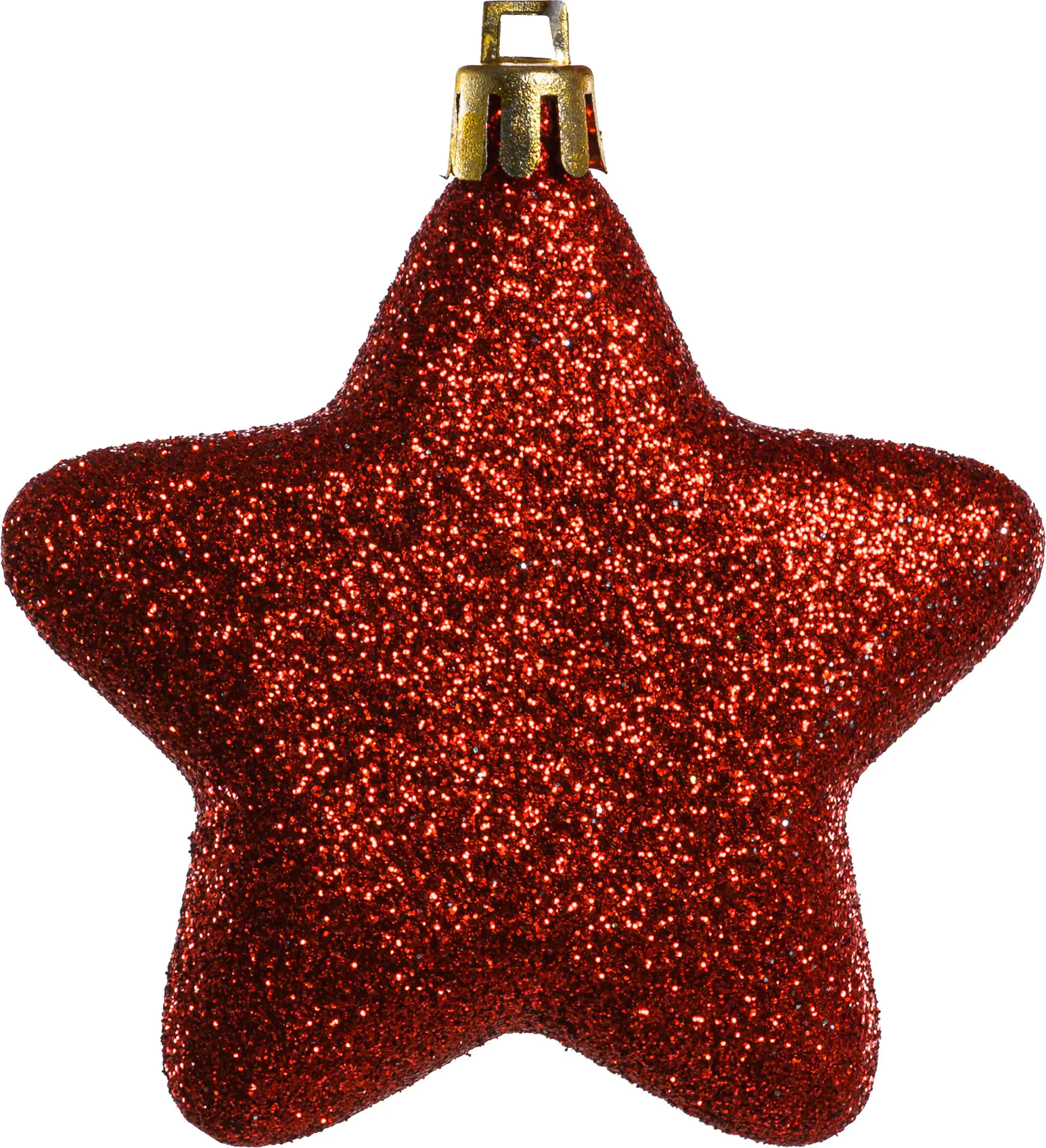 2076601527534_03 TrendLine Weihnachtskugeln Sterne bruchfest, langlebig 7 cm rot 8 Stück