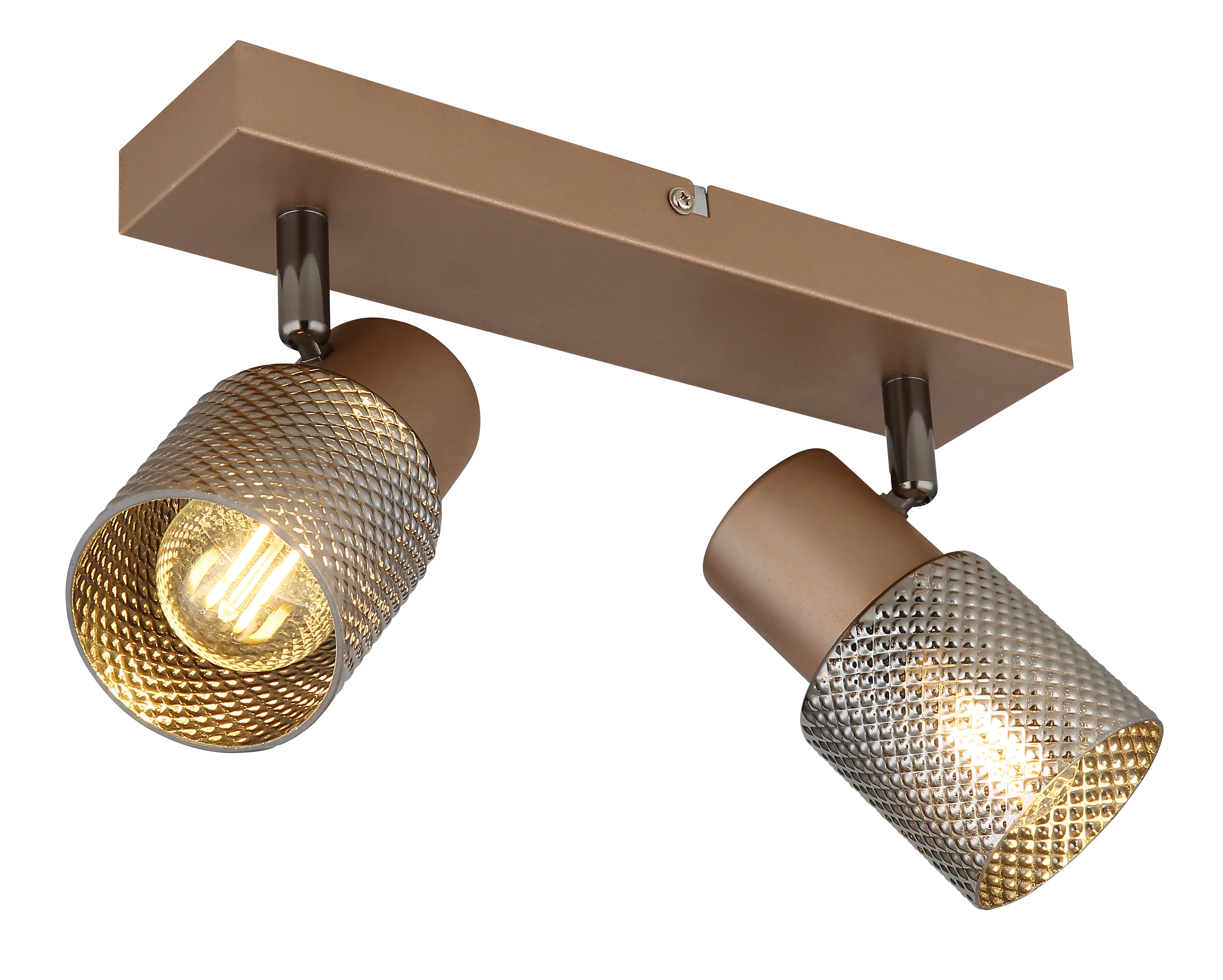 Globo 2er Spot Satella kaffeefarben matt 26 x 26 x 12,5 cm E14 Globo 2er Spot Satella kaffeefarben matt 26 x 26 x 12,5 cm E14