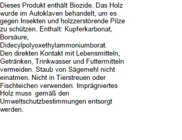 Kantholzpfosten Kiefer kesseldruckimprägniert 150 x 9 x 9 cm