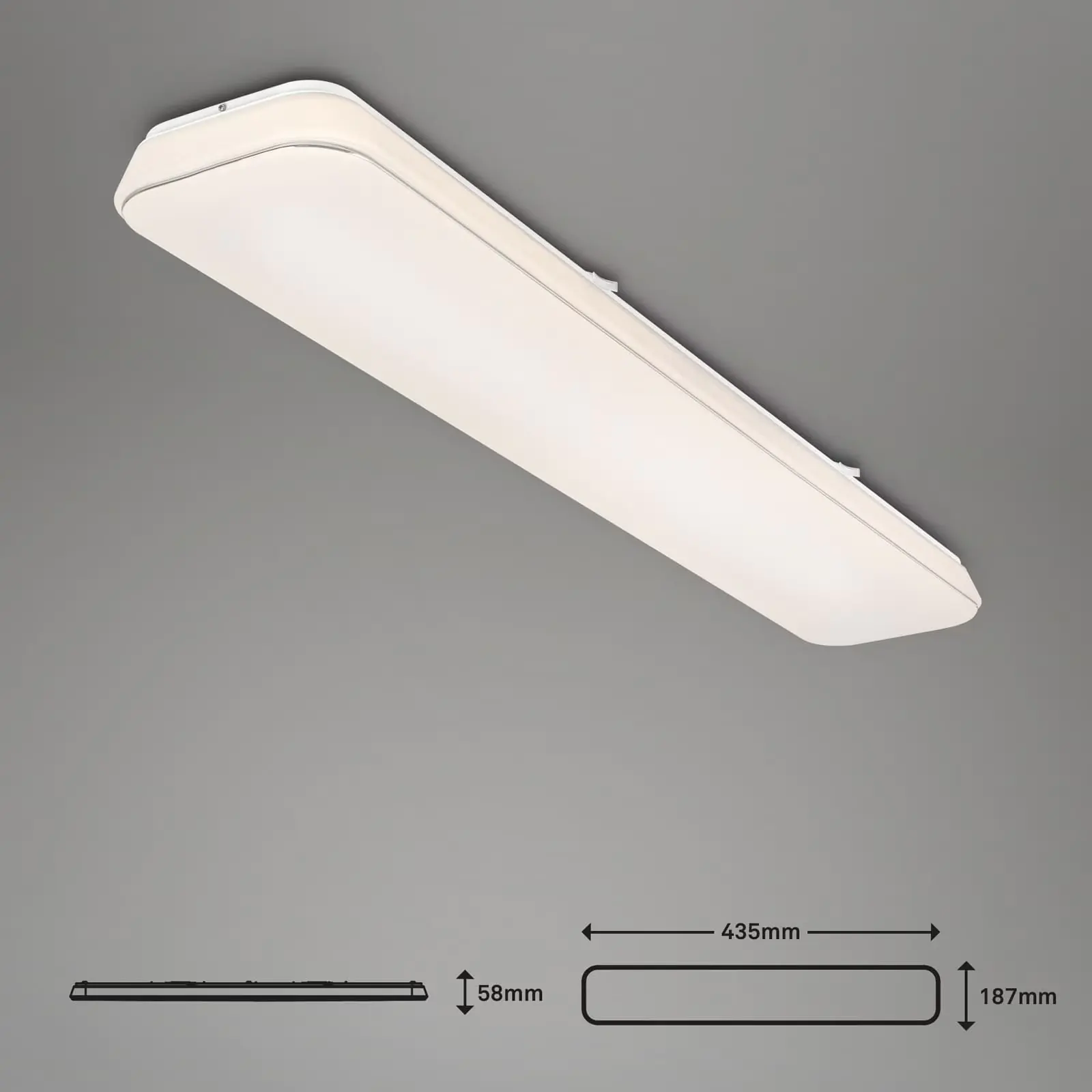 Di-Ka LED Deckenleuchte Rupa 48W weiß, dimmbar, warmweiß Di-Ka LED Deckenleuchte Rupa 48W weiß, dimmbar, warmweiß