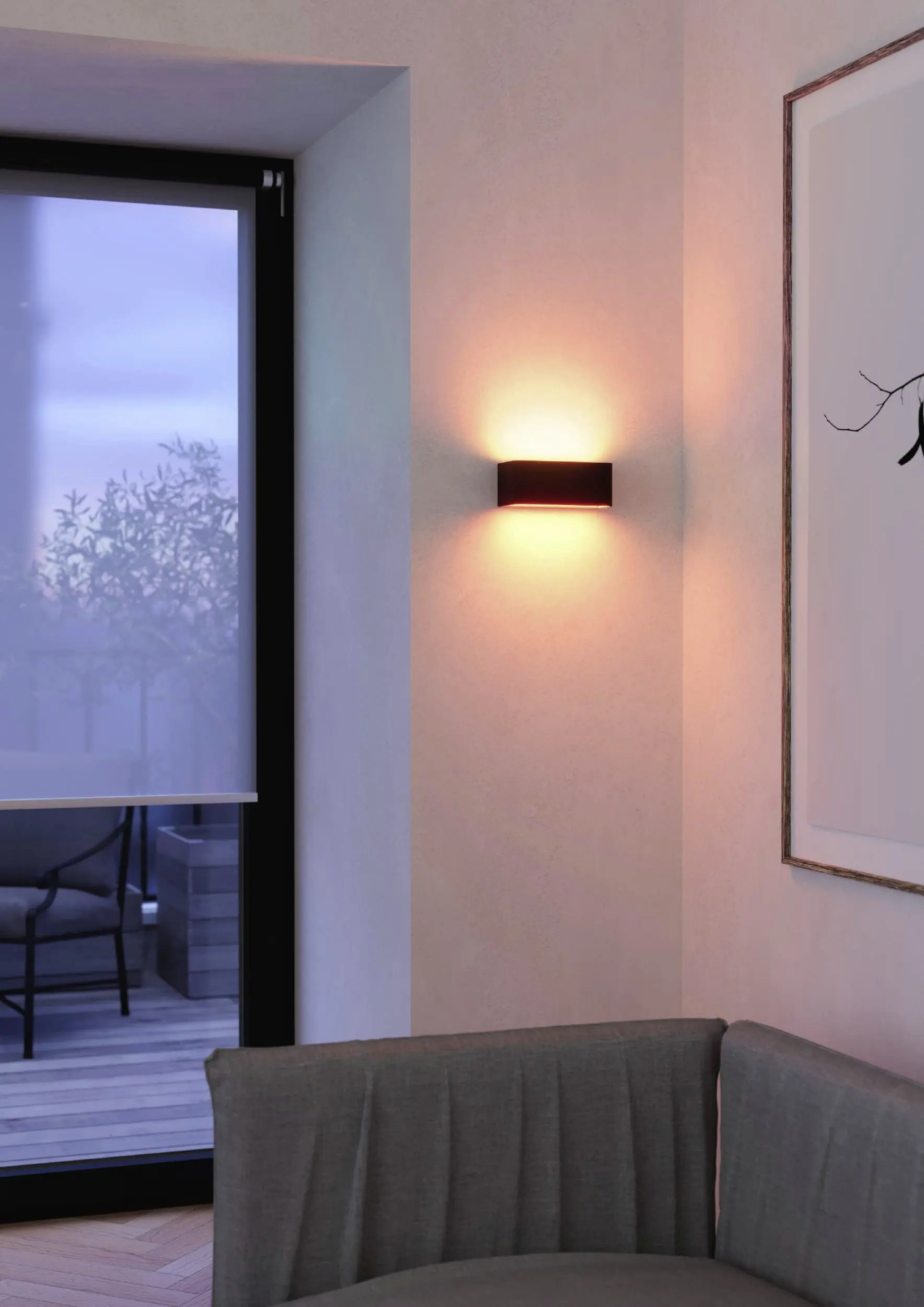 Eglo LED Wandleuchte Sania-Z 20 x 9 cm warmweiß-kaltweiß dimmbar