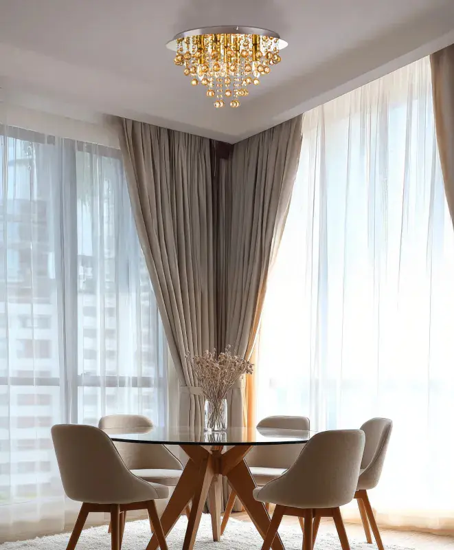 Globo Deckenleuchte London Ø 46 x 26 cm goldfarben