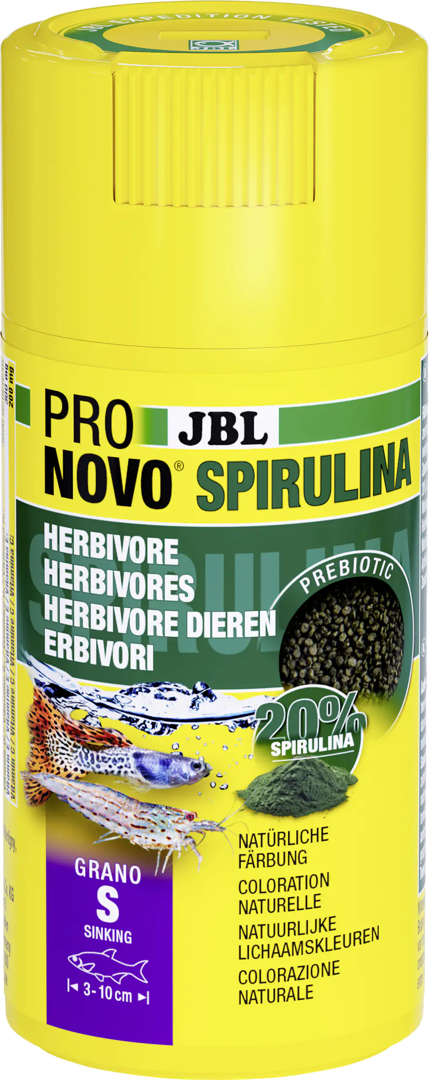 JBL Fischfutter Pronovo Spirulina Grano S Fischfuttergranulat 100 ml
