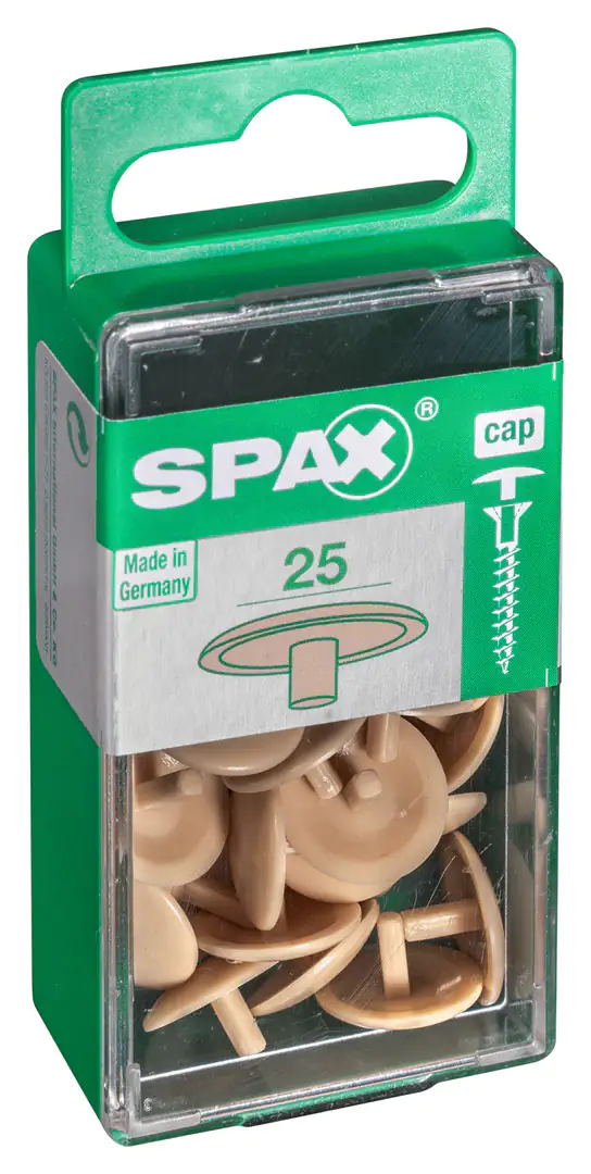 Spax Abdeckkappen beige zum stecken (stift) - 25 Stk. Spax Abdeckkappen beige zum stecken (stift) - 25 Stk.