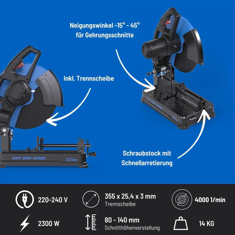 Güde Metall-Trennsäge GMT 355-2300 