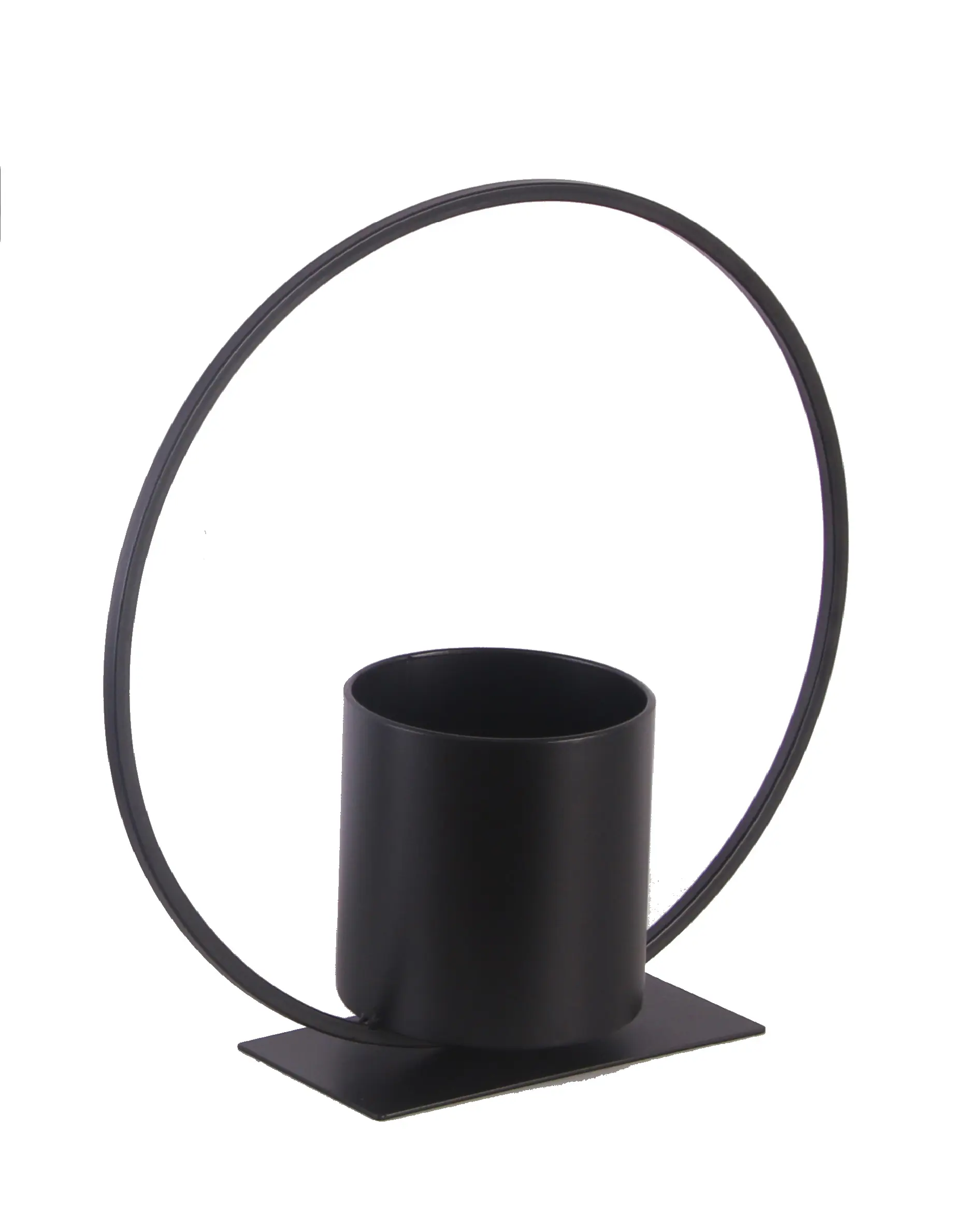 TrendLine Pflanztopf Metall Ø 10 x 30 cm schwarz