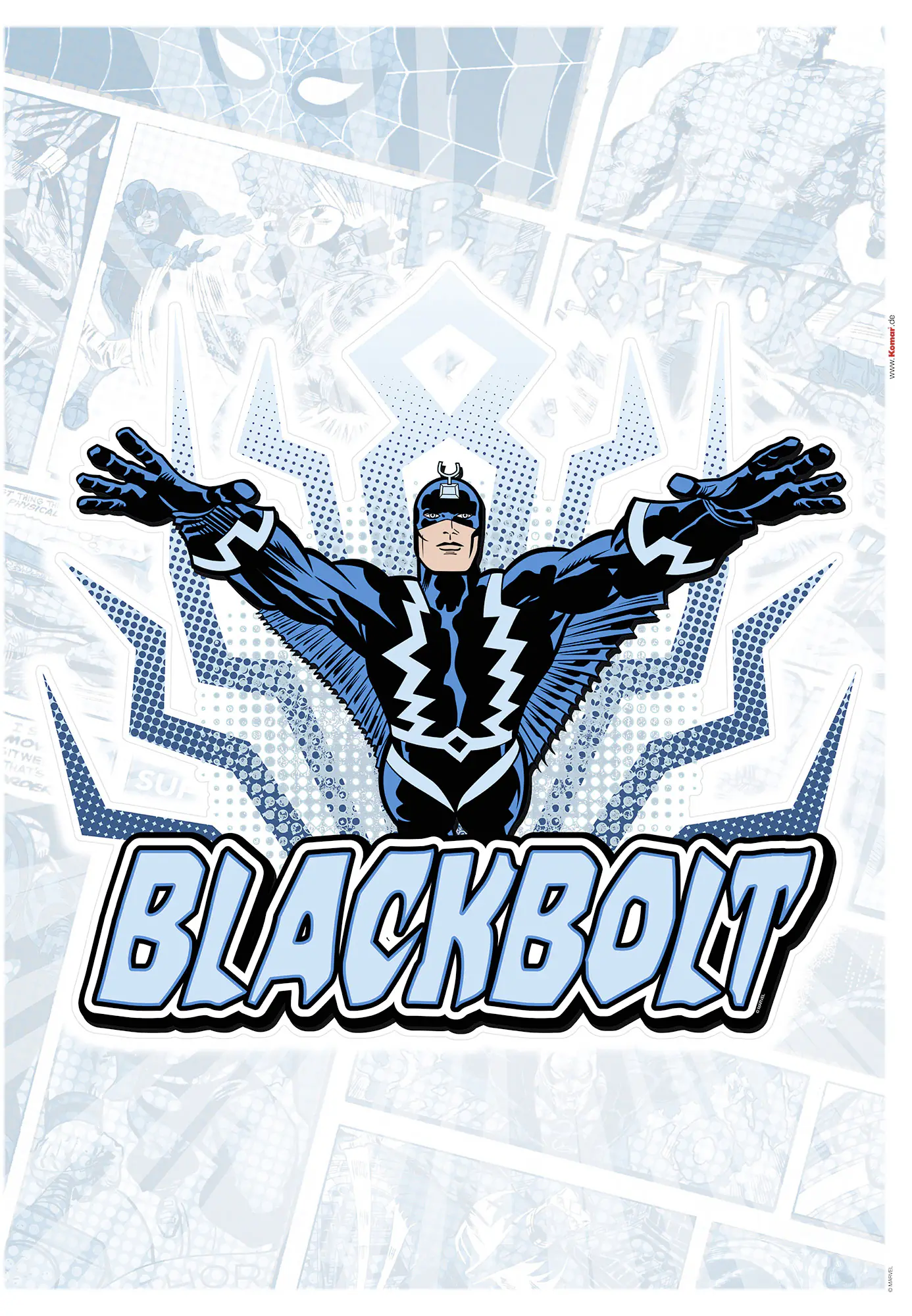 Komar Dekosticker Blackbolt Classic 50 x 70 cm  