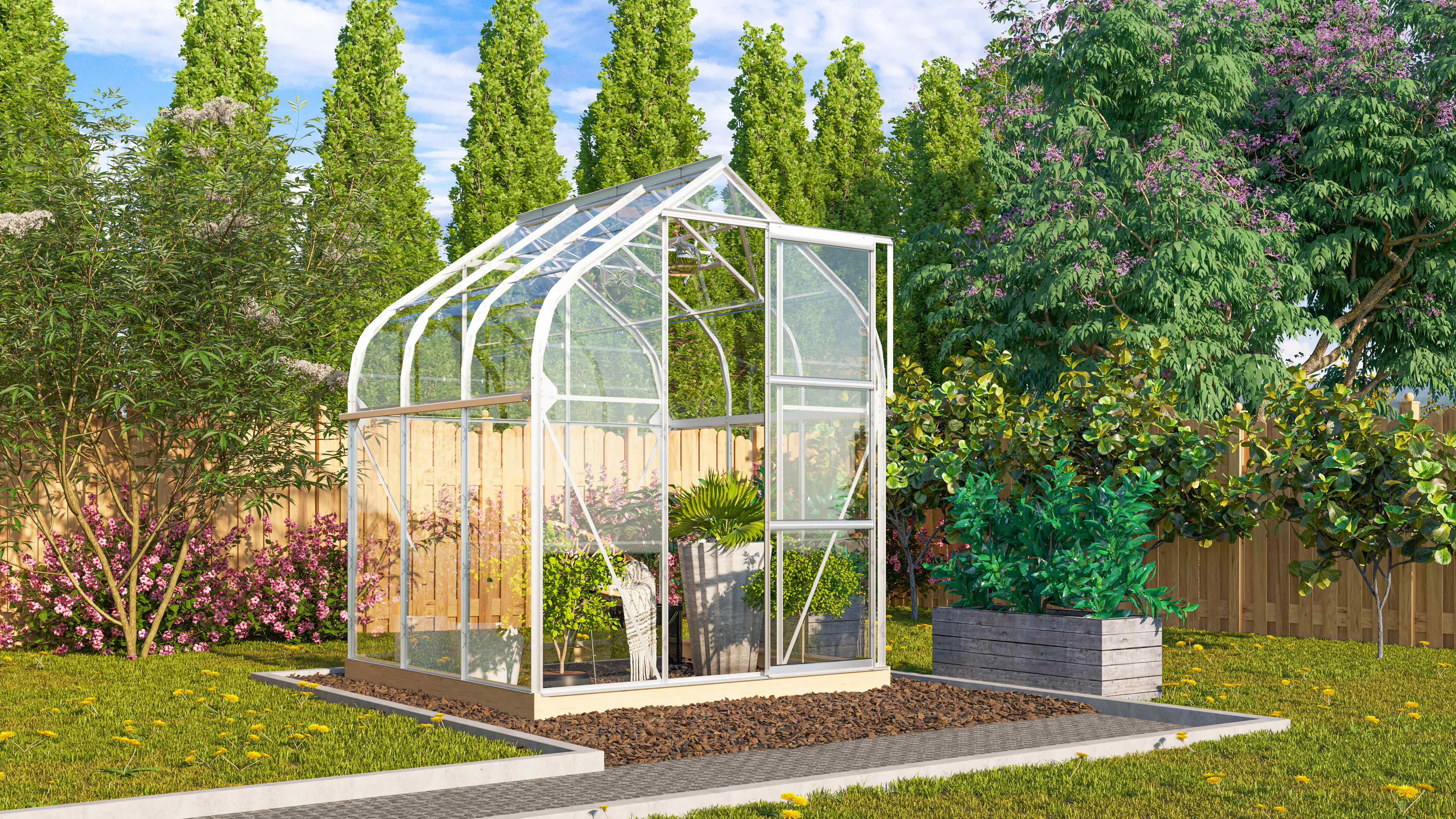 Vitavia Gewächshaus Orion 3800 202 x 195 cm 3 mm ESG