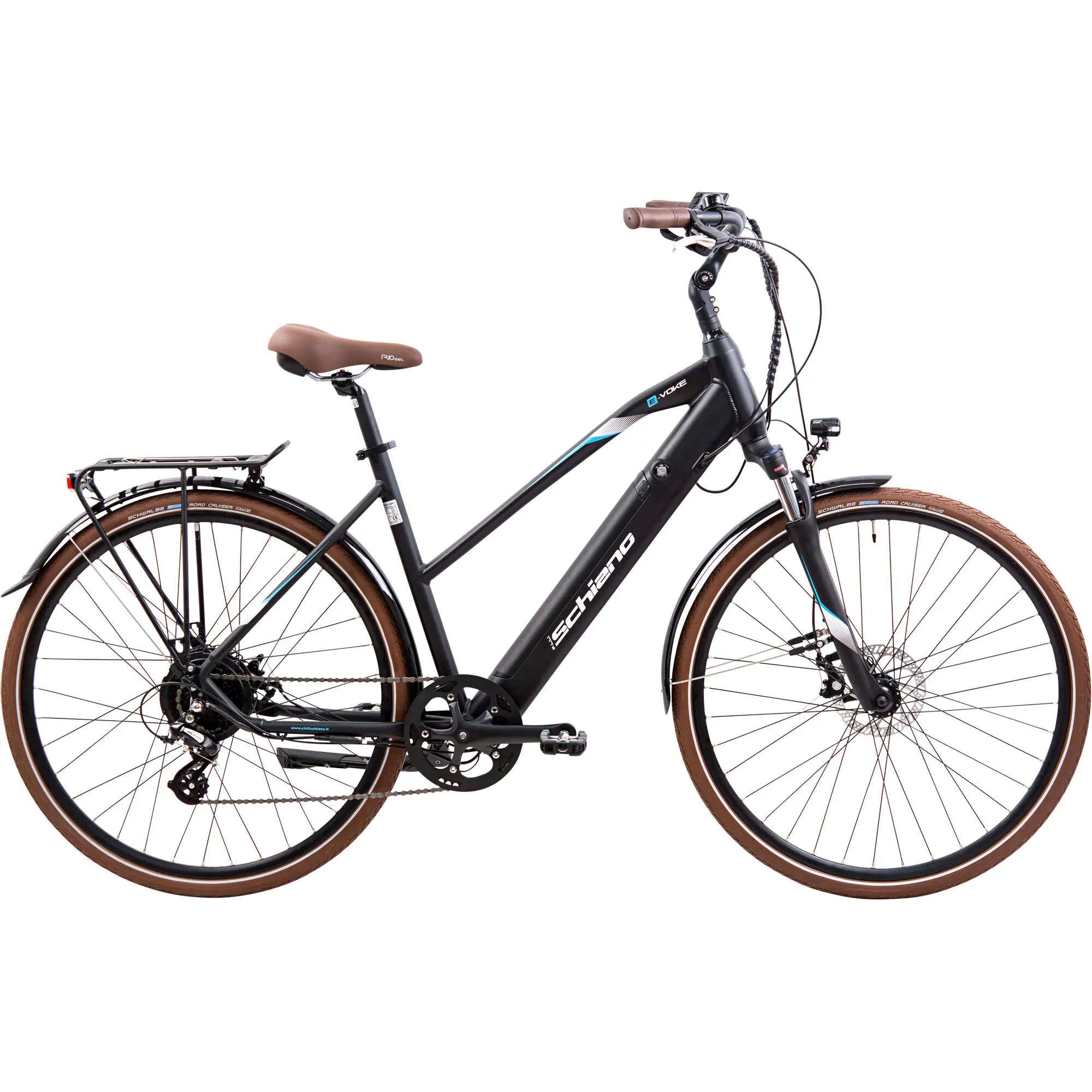 Schiano E-Bike Trekking 28 Zoll 8-Gang 418 Wh schwarz