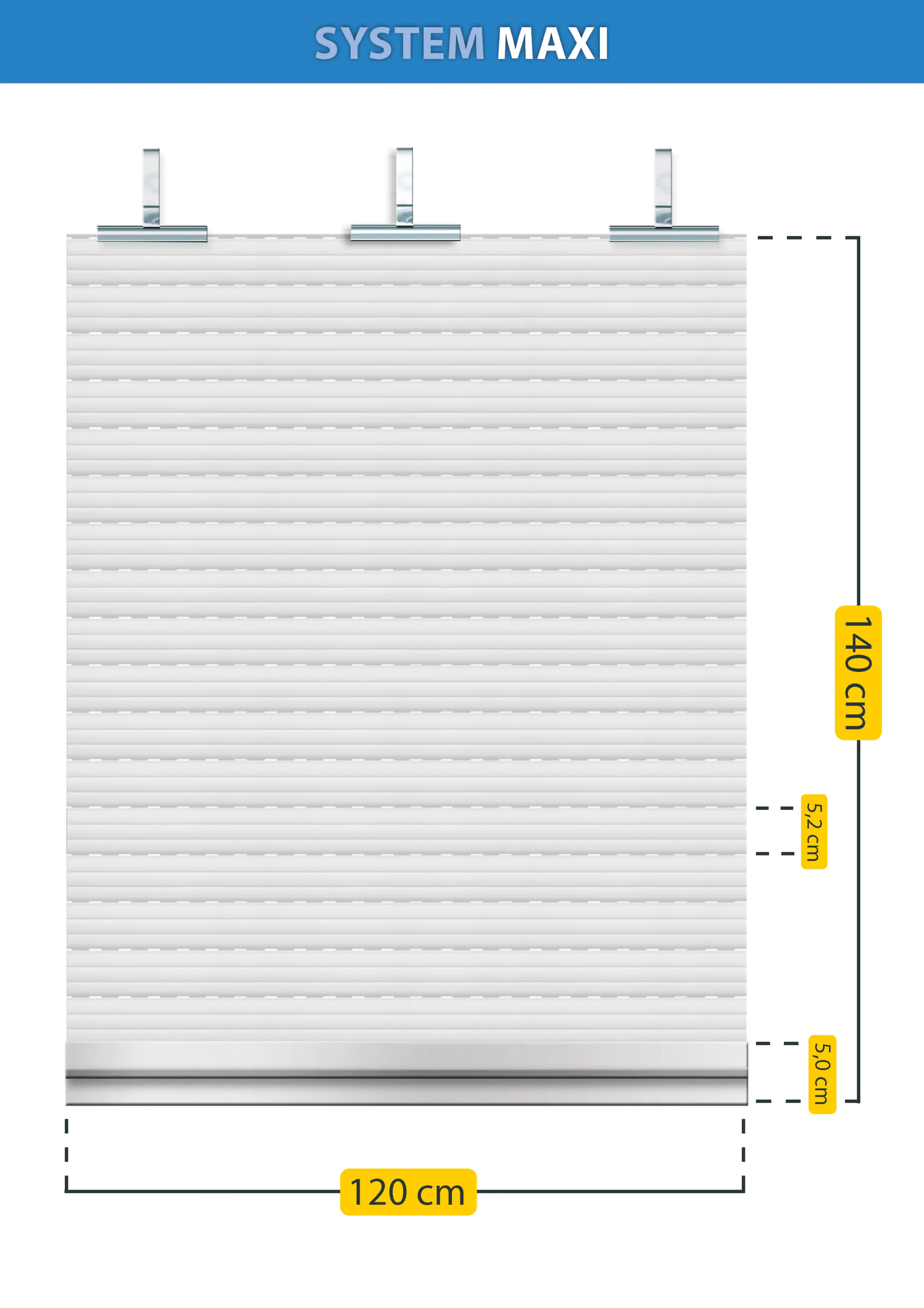 Schellenberg Rollladenpanzer Maxi, weiß, 120 x 140 cm