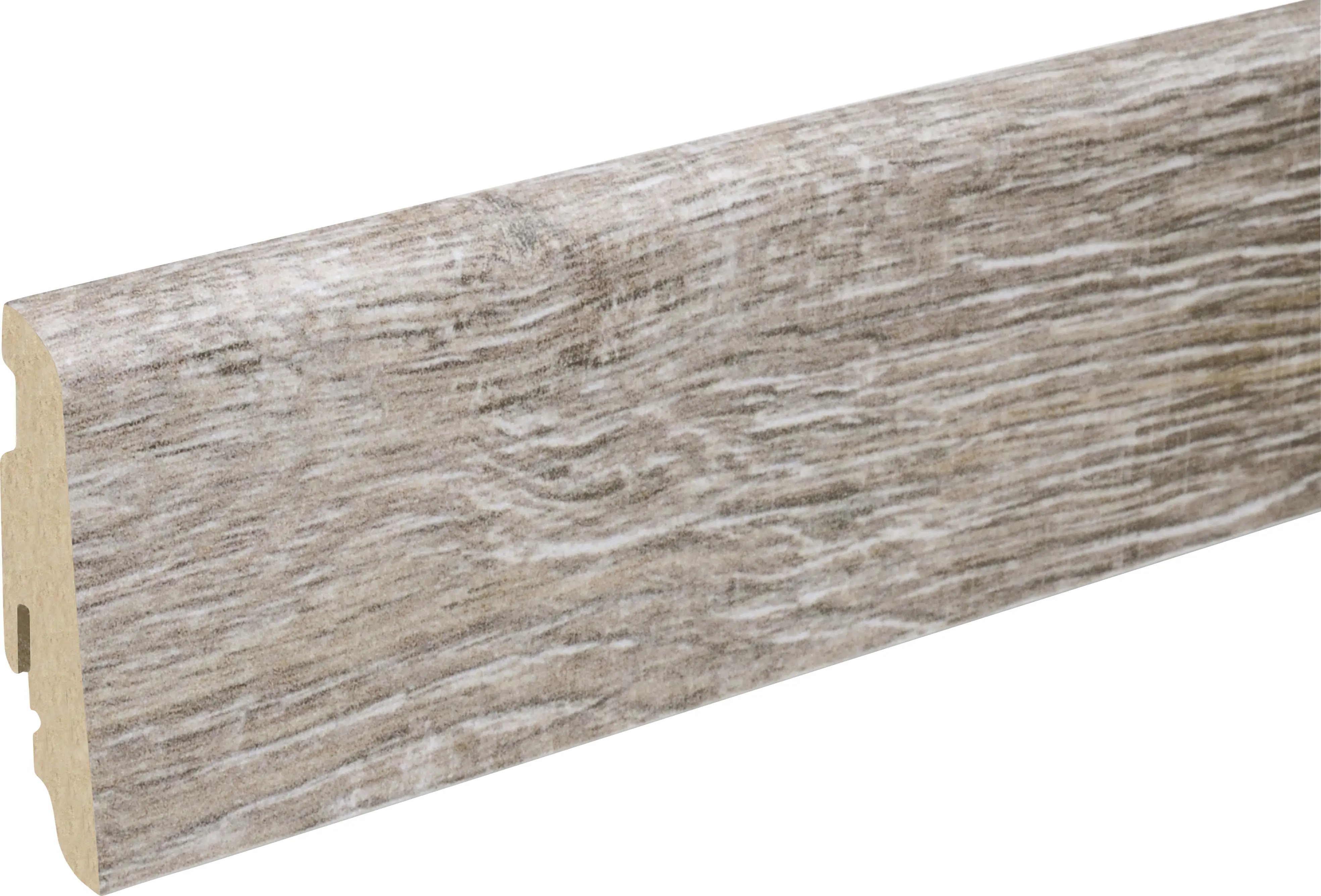 Neuhofer Fußleiste 240 cm 58 x 19 mm Eiche Vintage