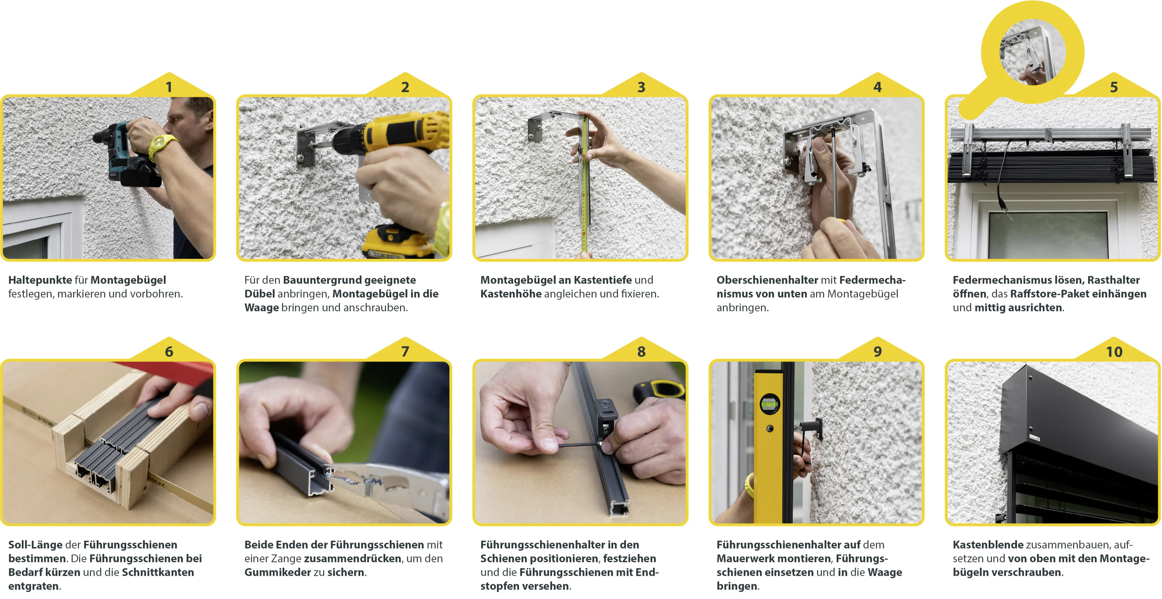 Schellenberg Raffstore Express, anthrazit 250 x 160 cm, Blende 25 cm