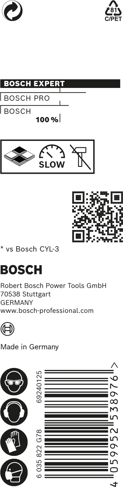 Bosch Expert CYL-9 MultiConstruction Bohrer 4 x 40 x 75 mm