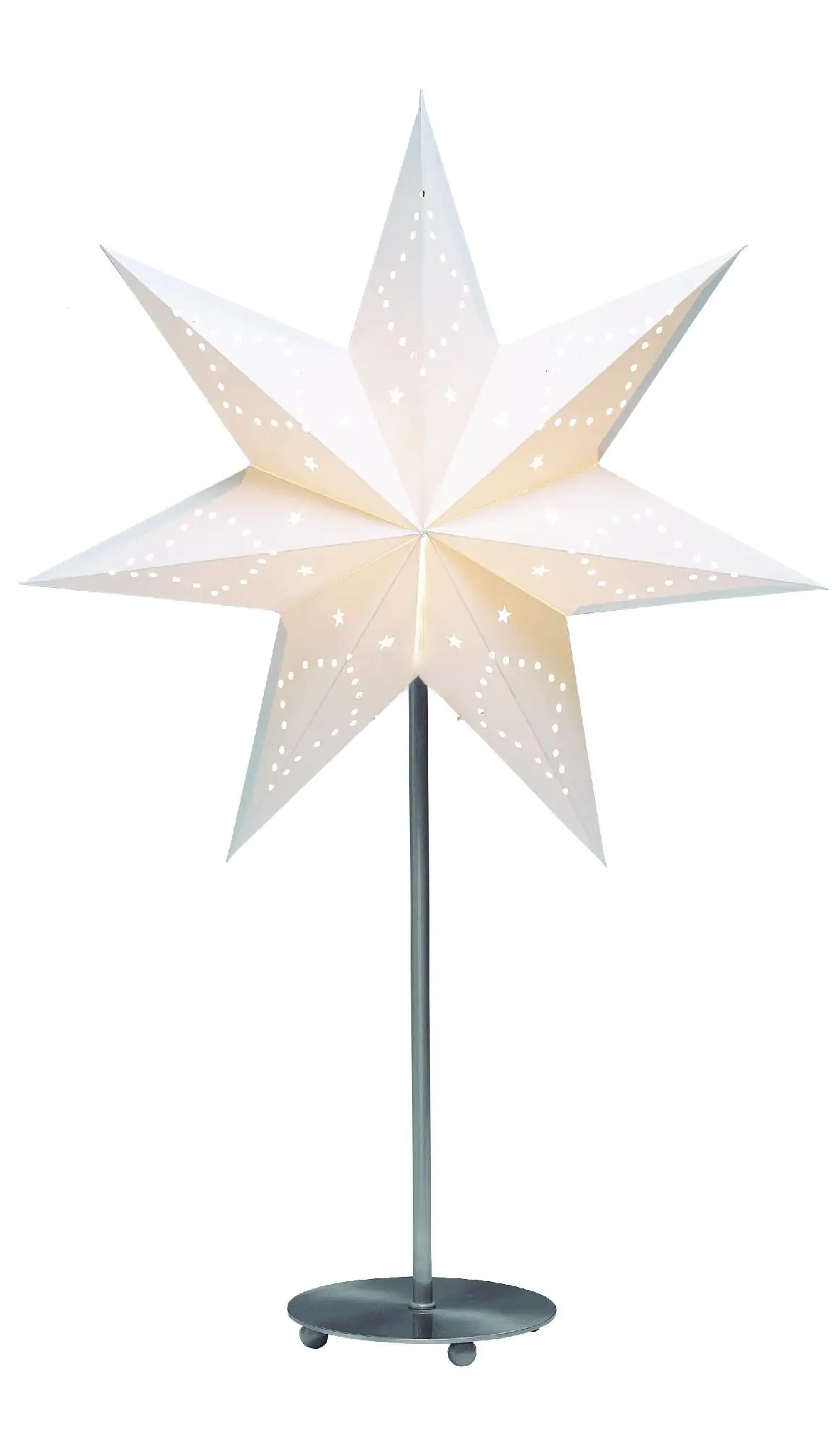 Markslöjd Papier-Standstern Saturnus weiß, Ø 45 x 64 cm Markslöjd Papier-Standstern Saturnus weiß, Ø 45 x 64 cm