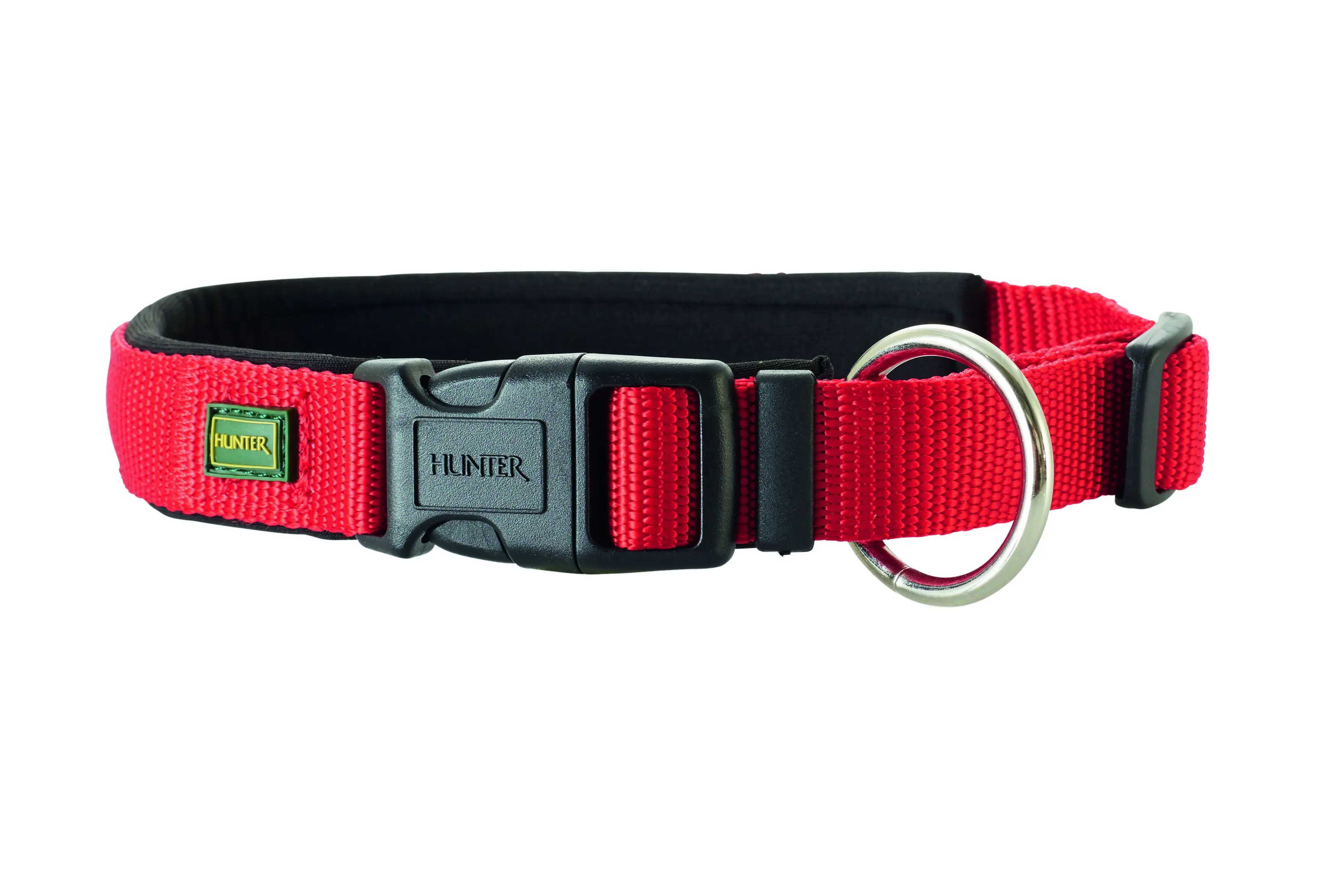 Hunter Hundehalsband Vario Plus S rot/schwarz