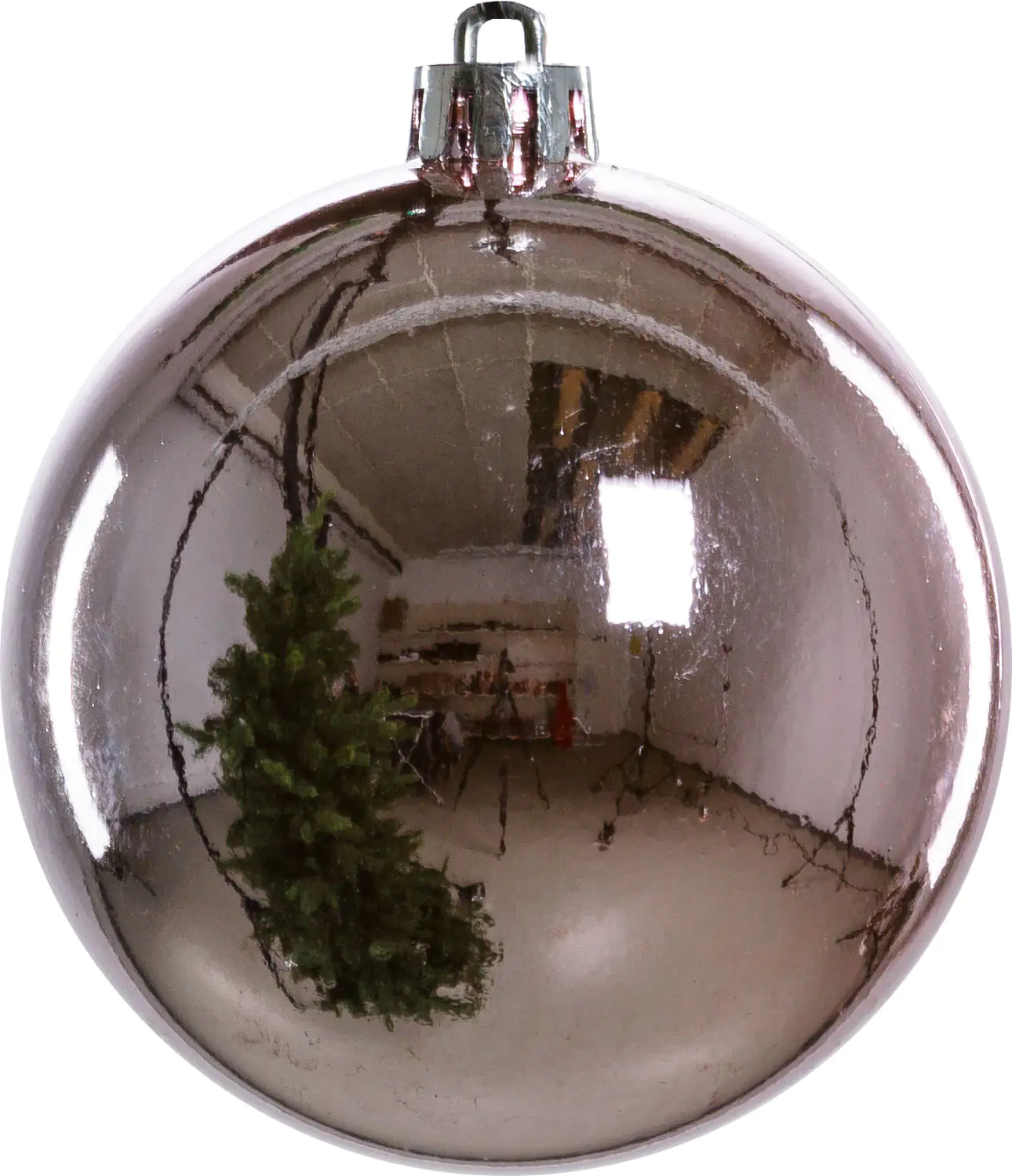 2076601551553_02 Trendline Weihnachtskugeln bruchfest, langlebig Ø 8 cm rosa 6 Stück