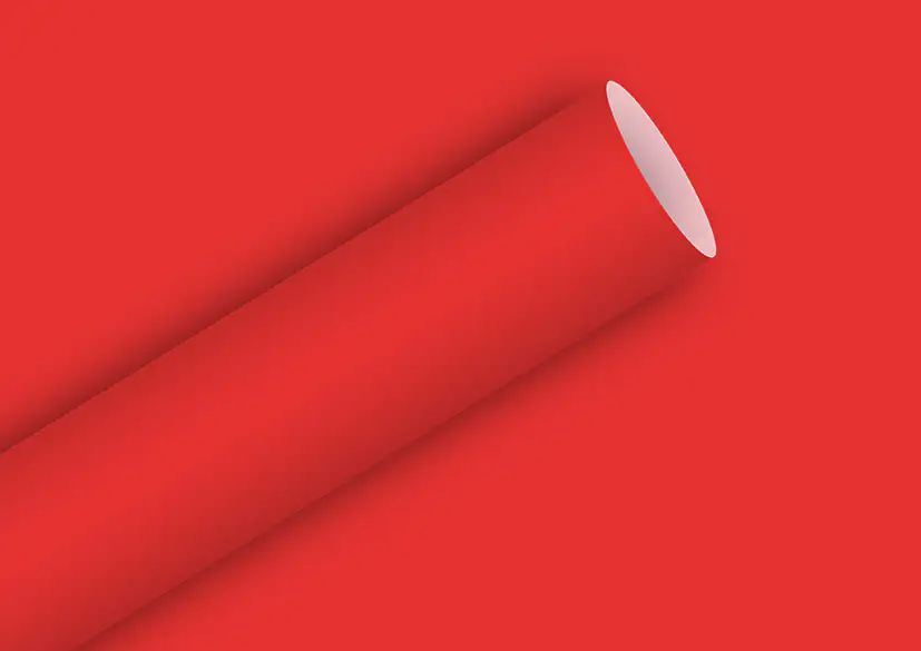 Braun & Company Geschenkpapier rot 2 m x 70 cm