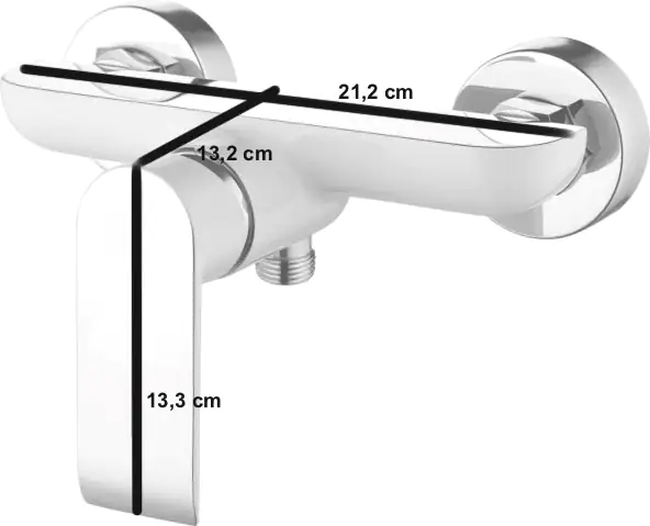 Primaster Duscharmatur Alaska weiß chrom